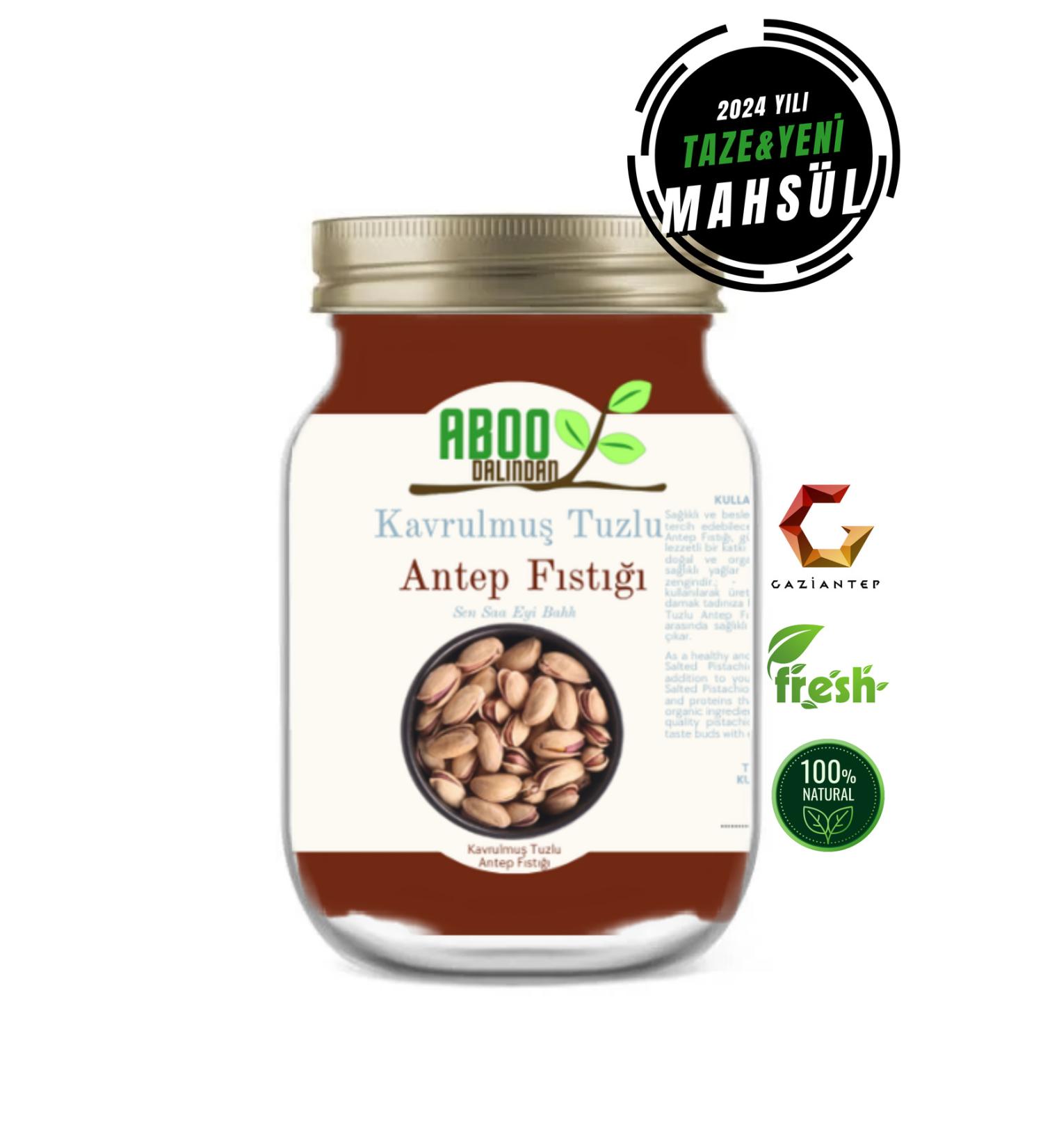 Aboo New Crop Salted Pistachios 500 Gr Nizip Salted Pistachios