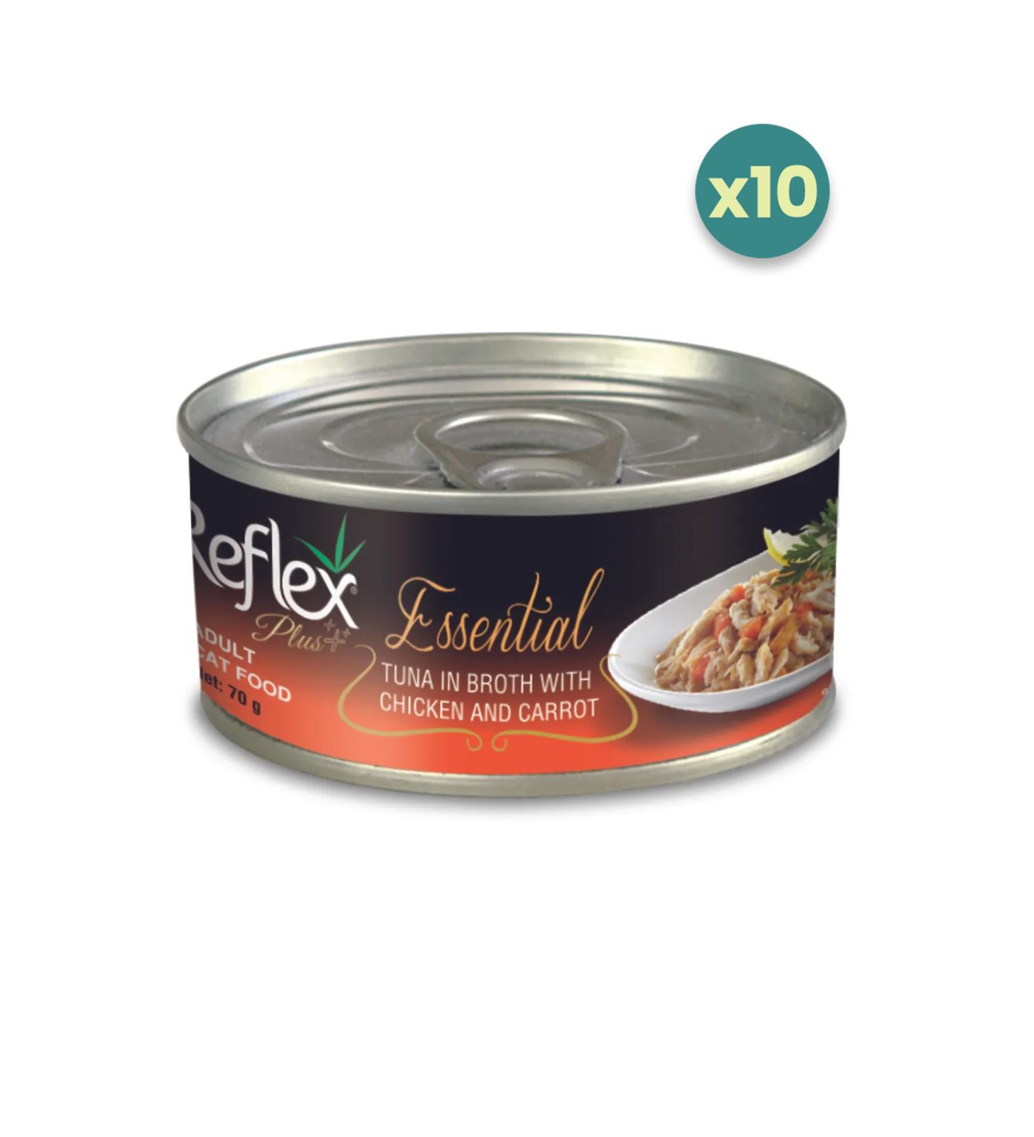 Reflex Plus Tuna Chicken and Carrot Cat Canned Food 70gr-10