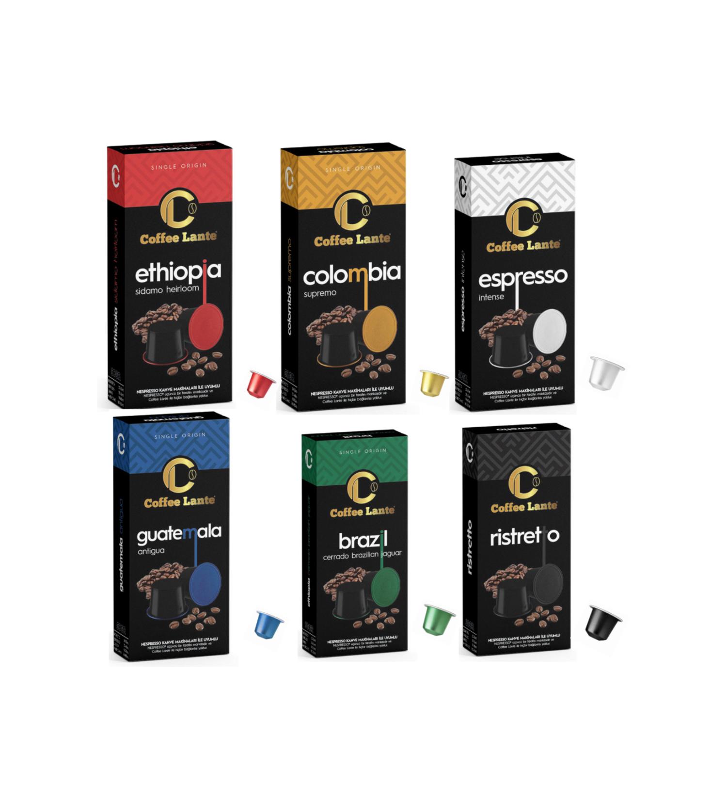 Coffee Lante Aluminum Nespresso Compatible Capsule Coffee 60 Capsules - Buy Online on GoSupps.com