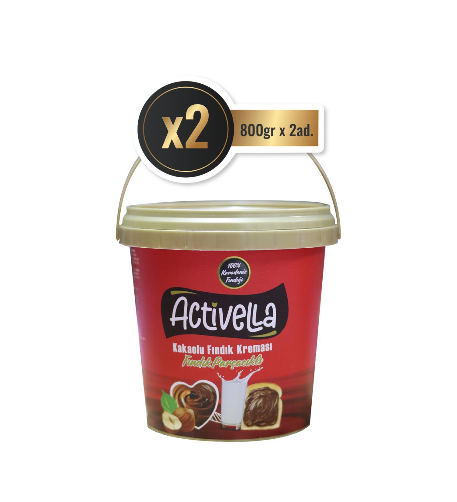 Activella Cocoa Hazelnut Cream with Chips 800gr X2
