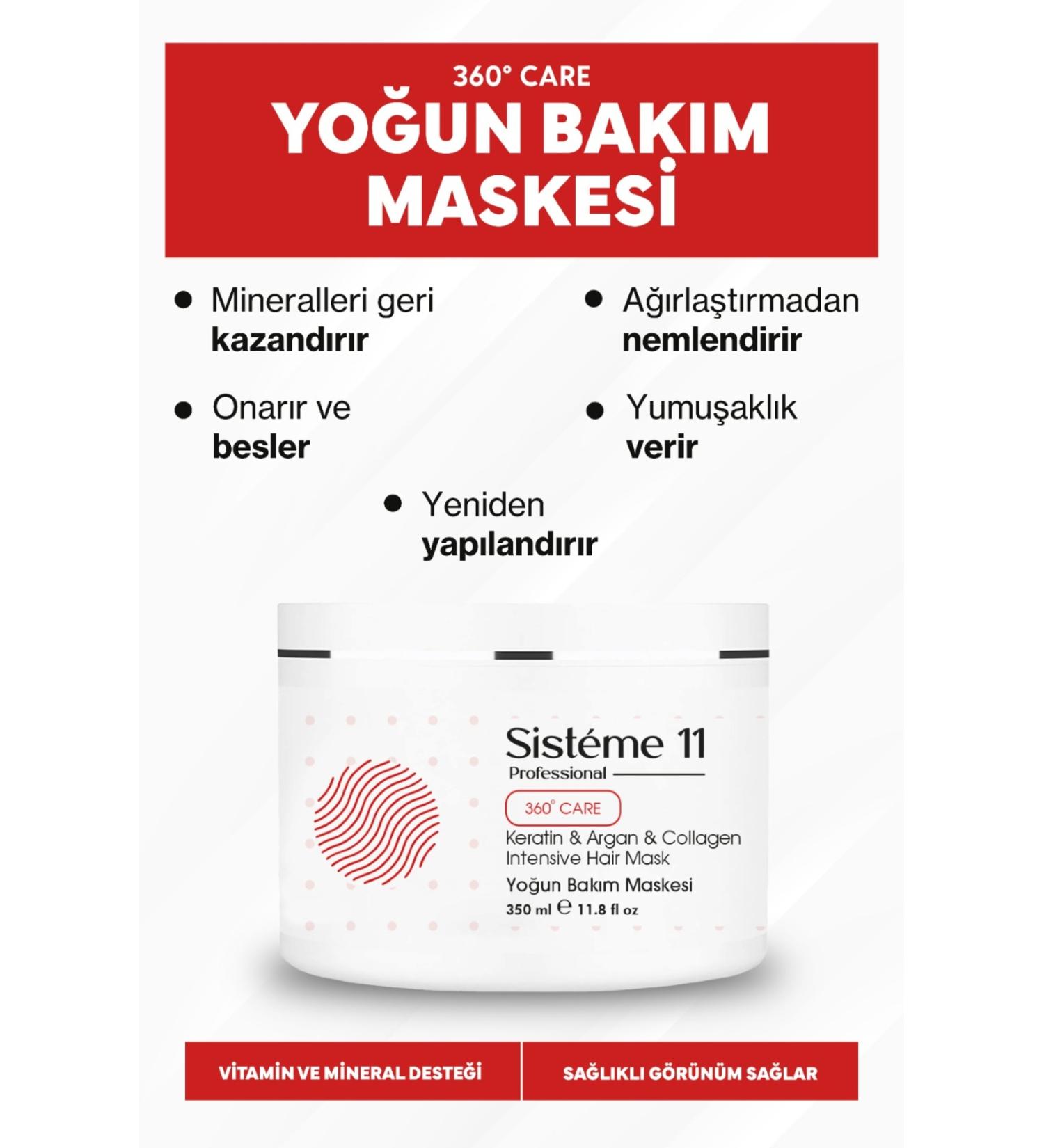 Sist me 11 Intensive Repair Intensive Care Mask for Damaged Hair 350 ml 8684091004202 - Buy Online on GoSupps.com