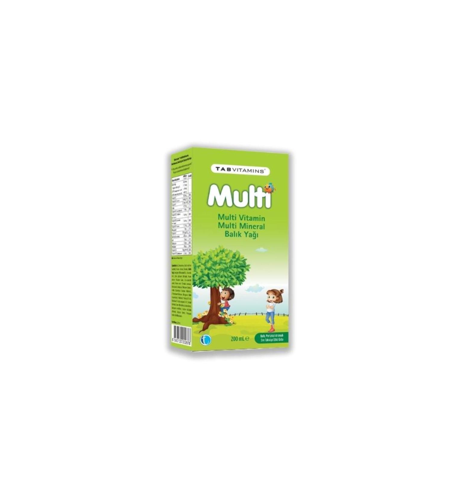 Tab la Tabvitamins Multi Fish Oil 200 Ml