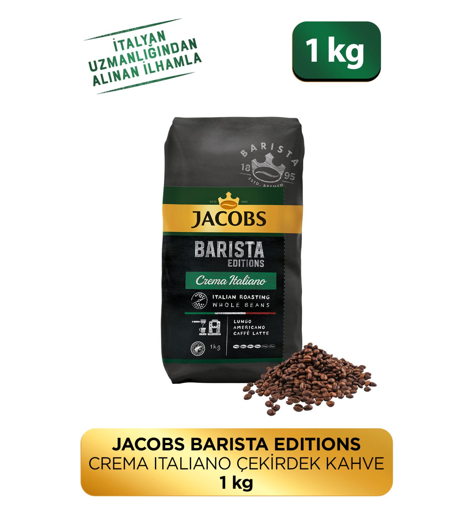 Jacobs Barista Editions Bean Coffee Crema Italiano 1kg - Buy Online on GoSupps.com