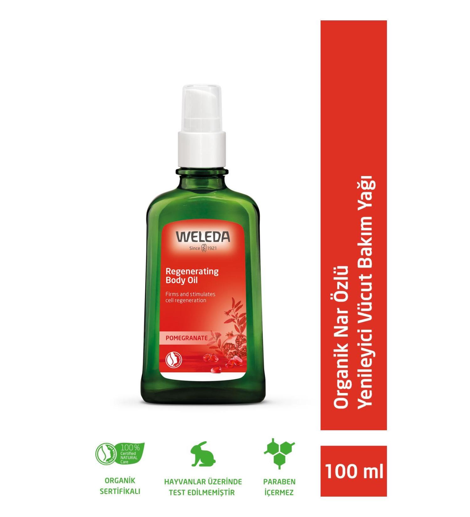 Weleda Organic Pomegranate Extract Regenerating Body Care Oil 100ml
