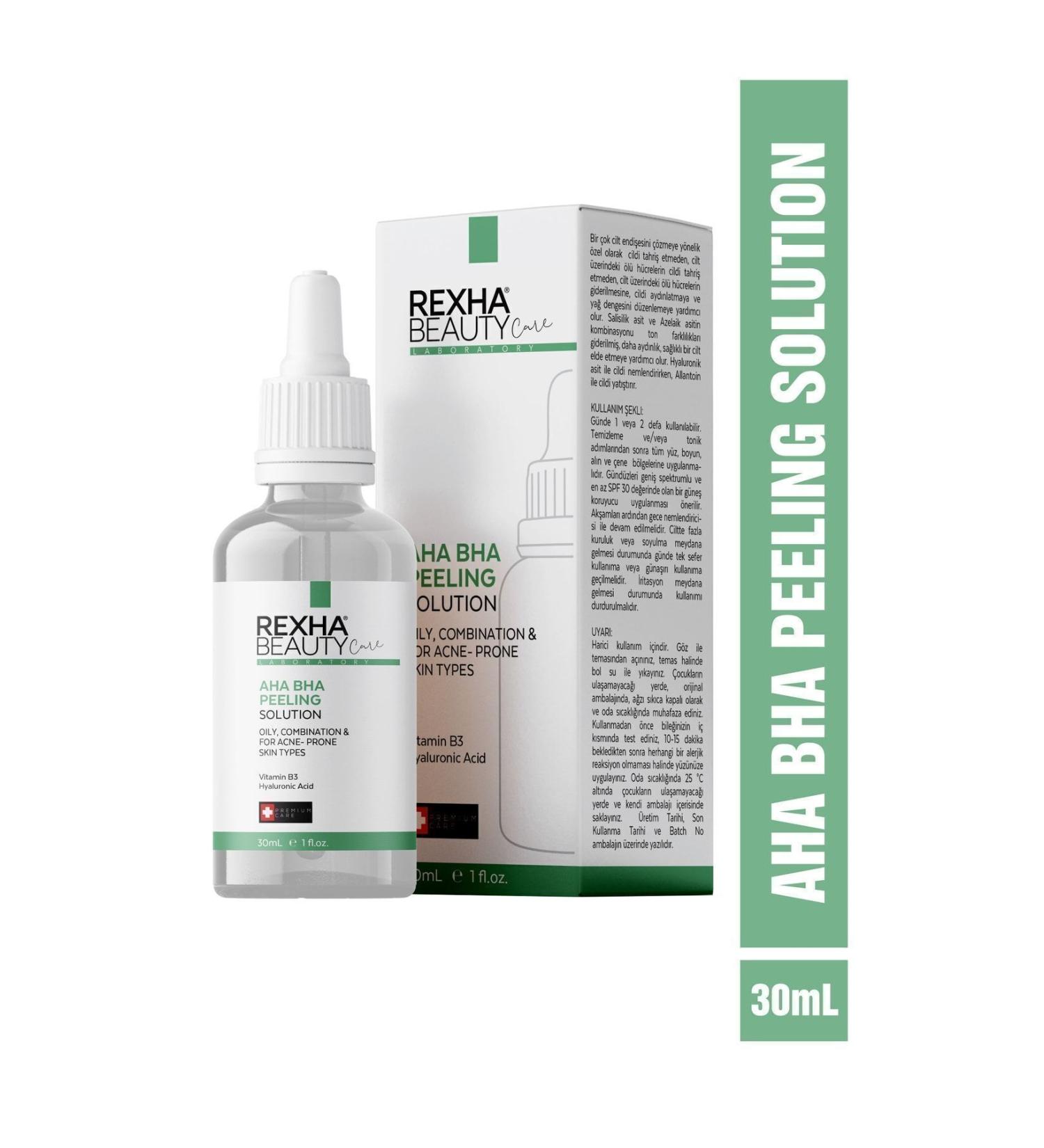 Rexha Beauty Aha/bha Pore Tightening and Skin Equalizing Facial Peeling Serum 30 ml