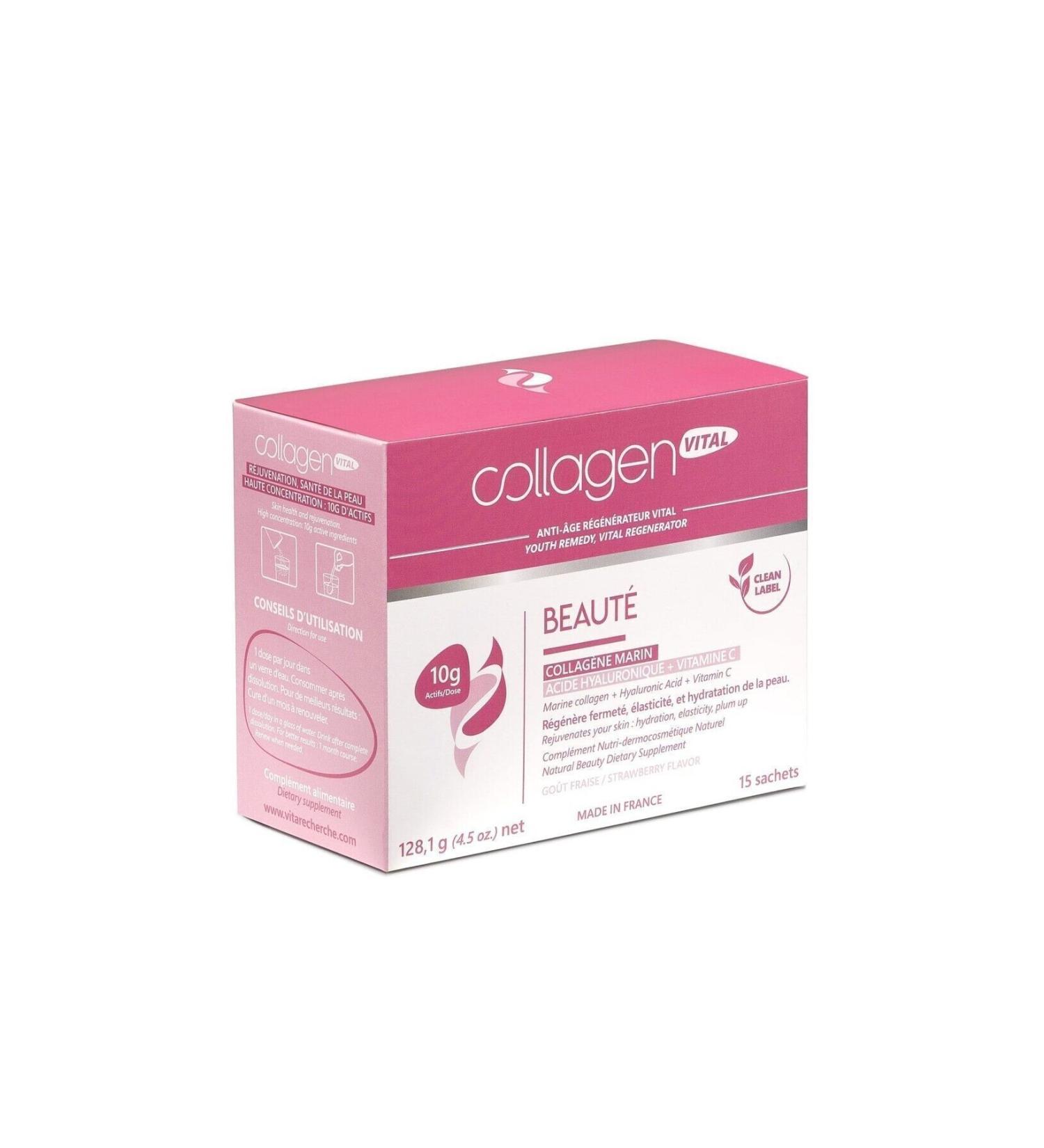 Collagen Vital Beaut 10 000 Mg Pure Marine Collagen Anti-aging For Skin 15 Sachets / Collagen Anti-aging For Skin - Buy Online on GoSupps.com