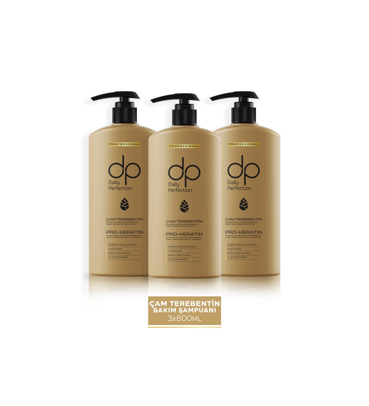 dp Daily Perfection Shampoo Pine Turpentine 800 ml X 3 Pieces - Buy Online on GoSupps.com