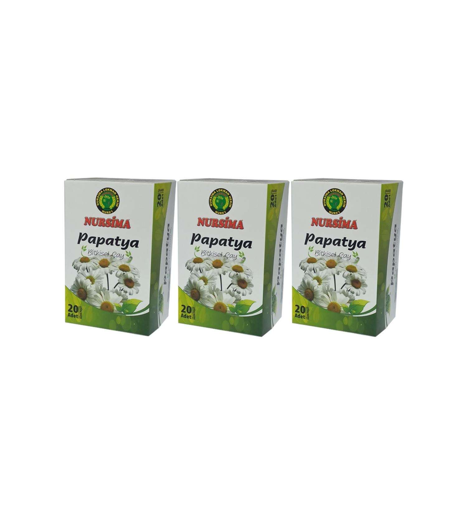 Nursima Chamomile Herbal Tea 20 Filter Bags 3 Boxes