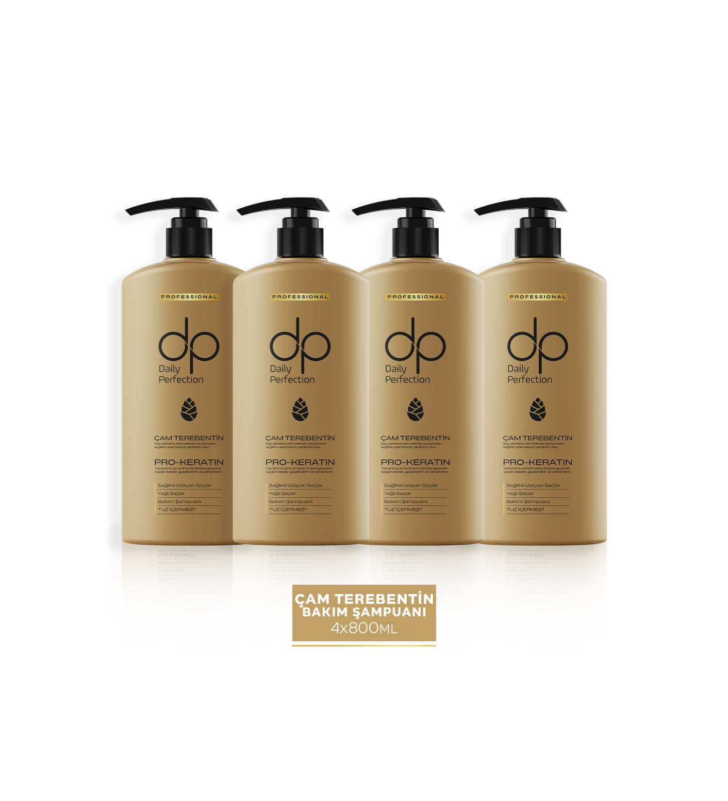 dp Daily Perfection Shampoo Pine Turpentine 800 ml X 4 Pieces - Buy Online on GoSupps.com