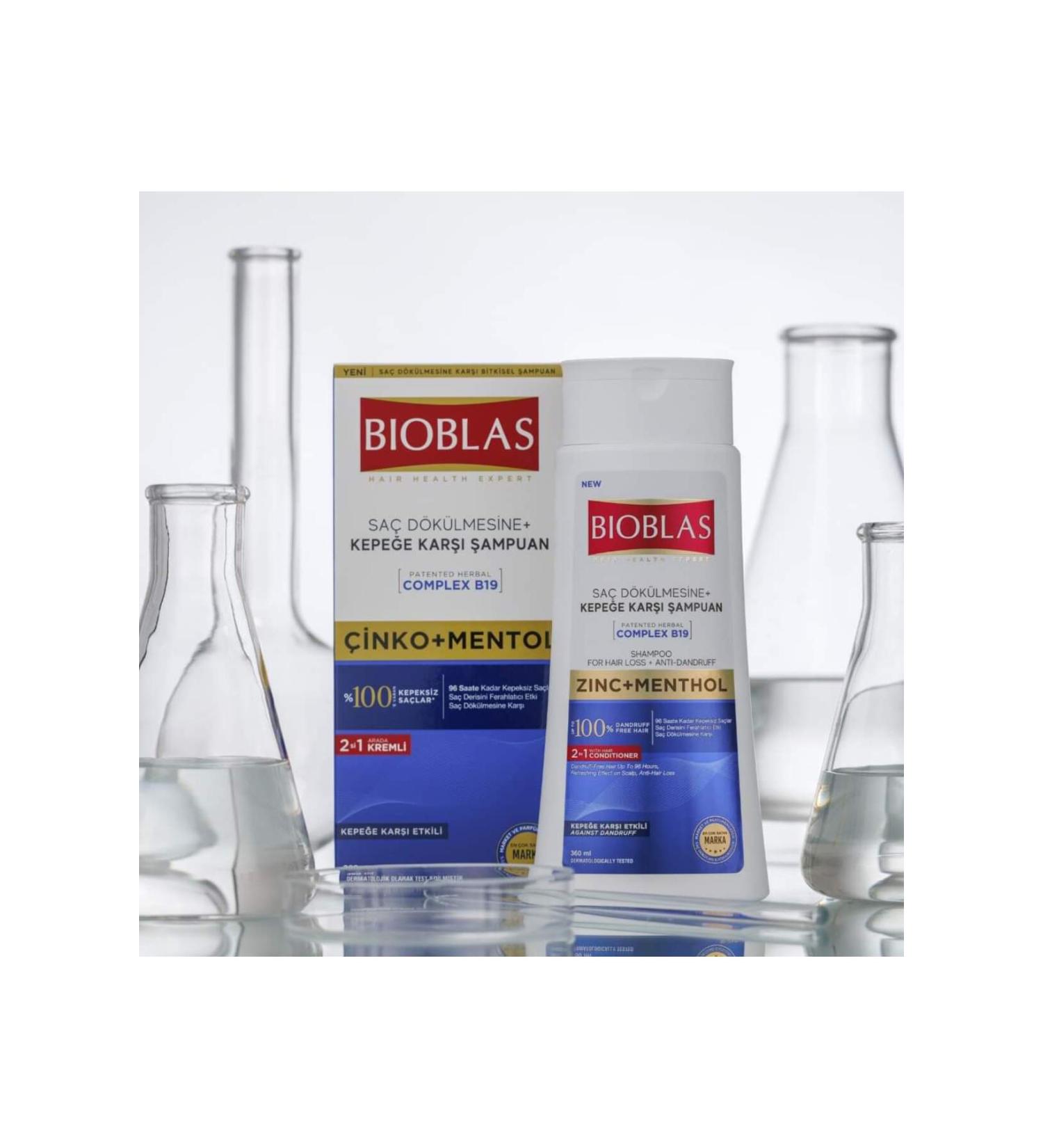 Bioblas Zinc Menthol Anti-Hair Loss and Anti-Dandruff Shampoo
