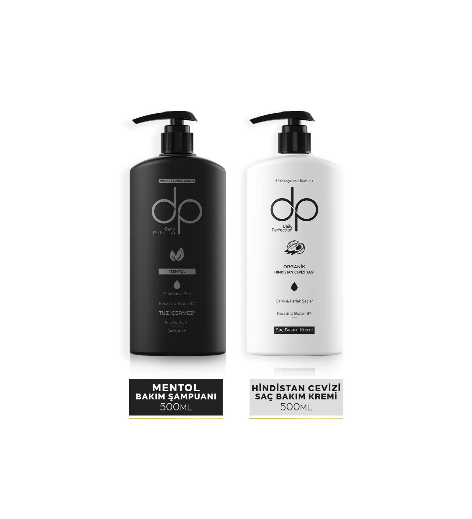 DP Shampoo Menthol 500 ml Hair Care Conditioner Coconut Oil 500 ml - Buy Online on GoSupps.com