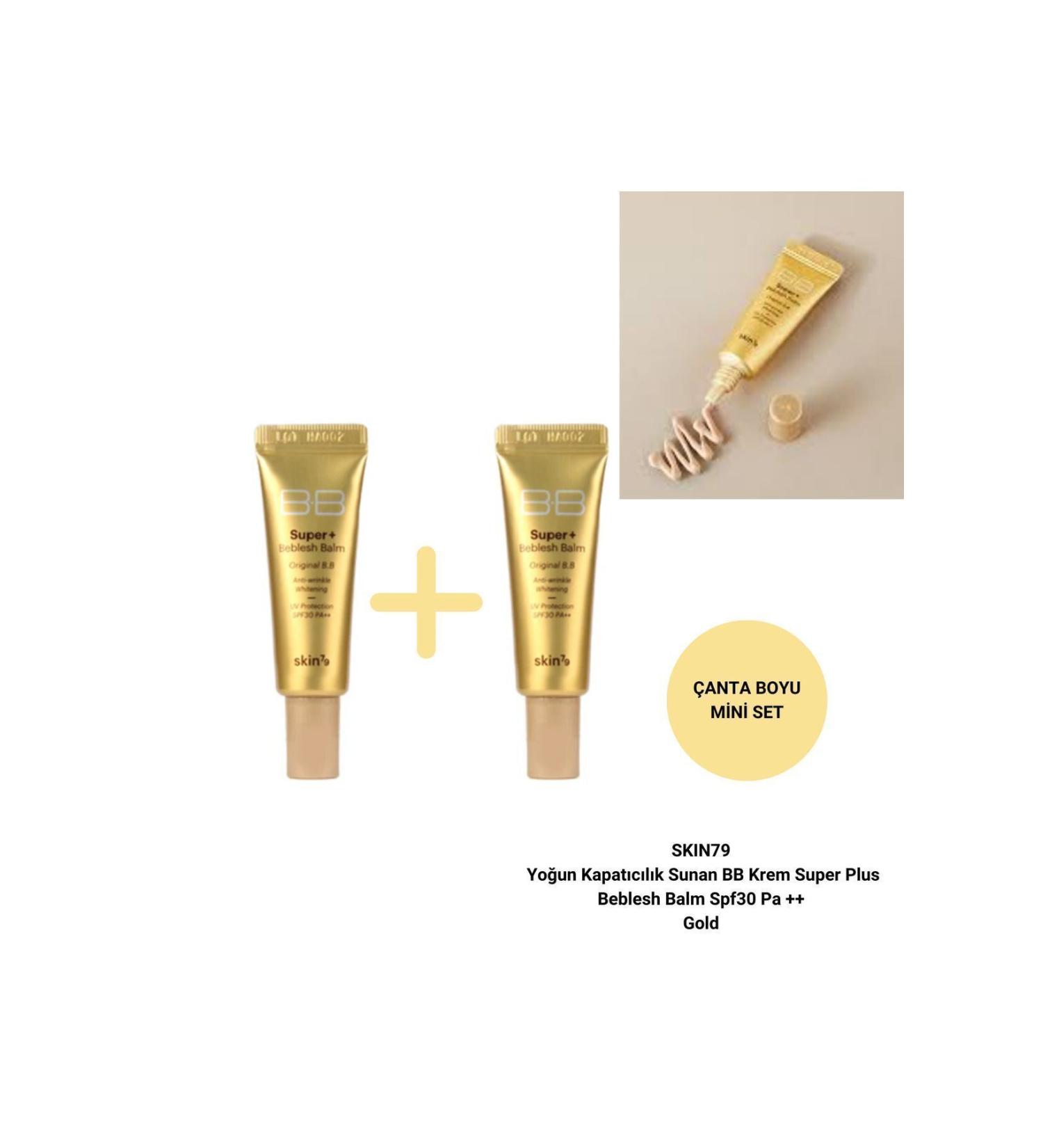 Skin79 Intense Coverage BB Cream Super Plus Beblesh Balm Spf30 Pa ++ Gold 7g+7g - Buy Online on GoSupps.com