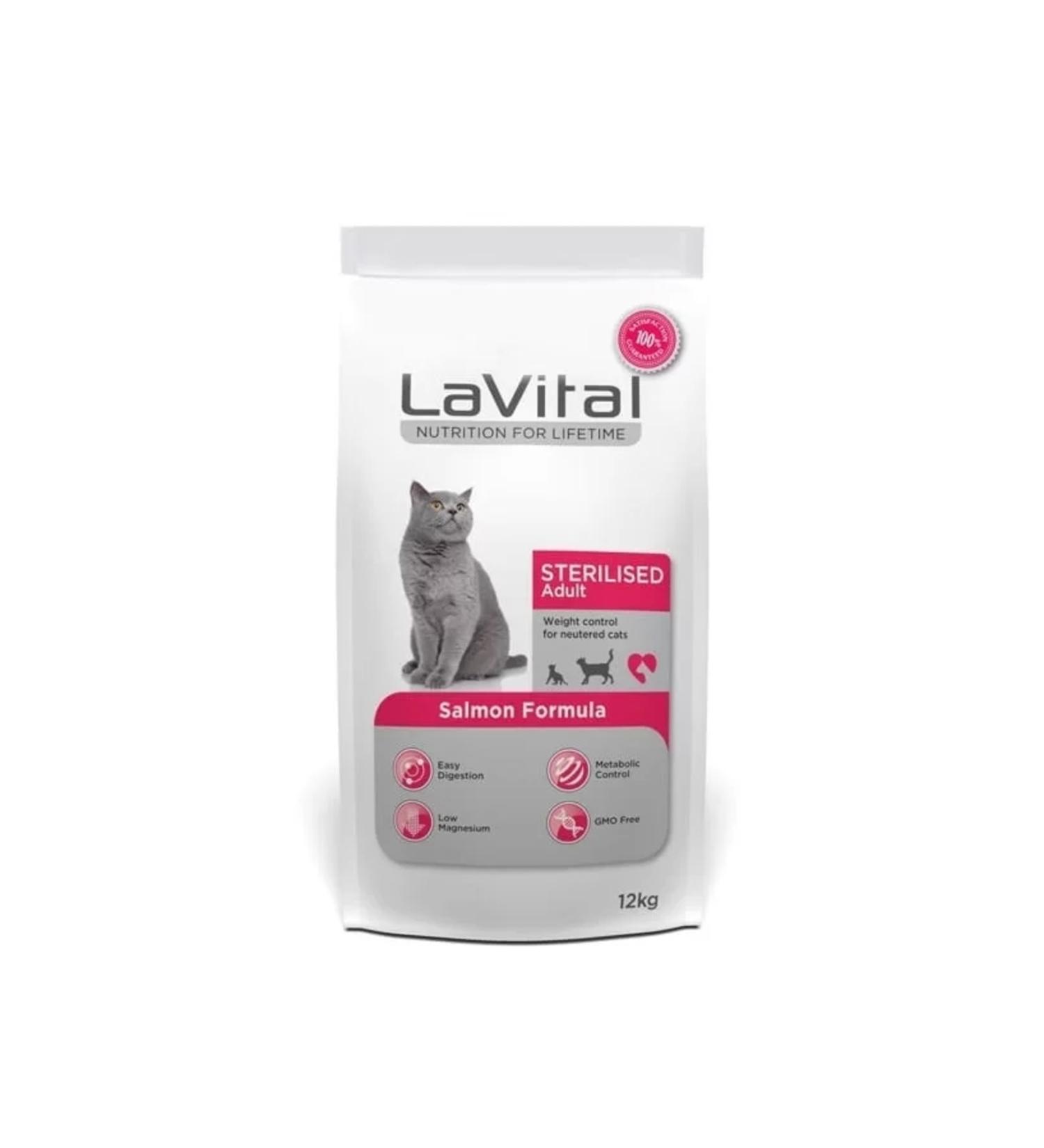 La Vital Lavital Sterilized Salmon Sterilized Cat Food 12 Kg