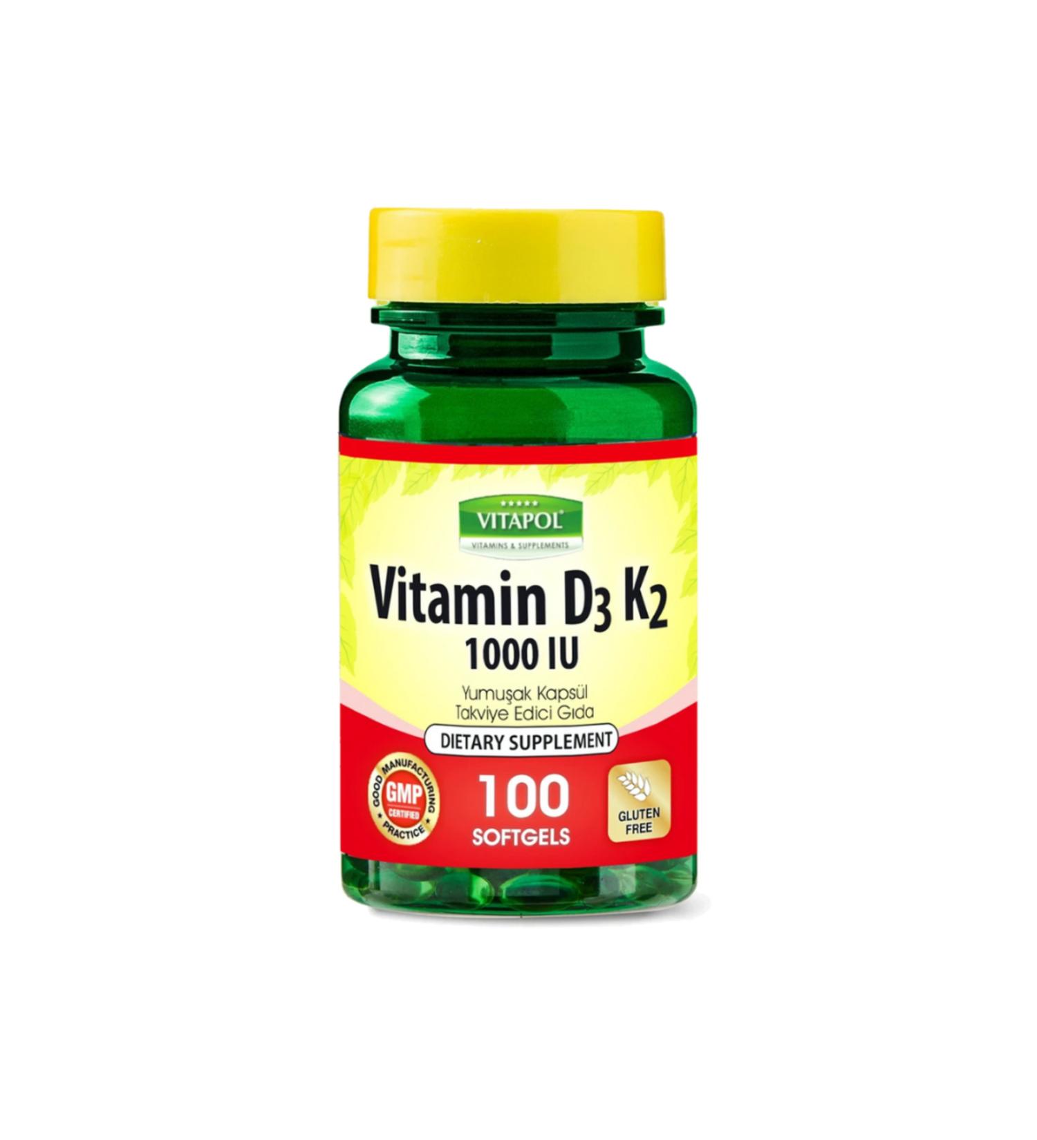 Vitapol Vitamin D3K2 100 Softgels