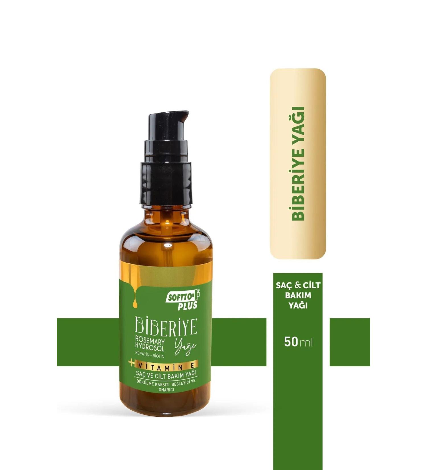 Softto Plus Rosemary Hydrosol Oil 50 ml - Hair Growth and Repair with Keratin Biotin & Vitamin E - Buy Online on GoSupps.com