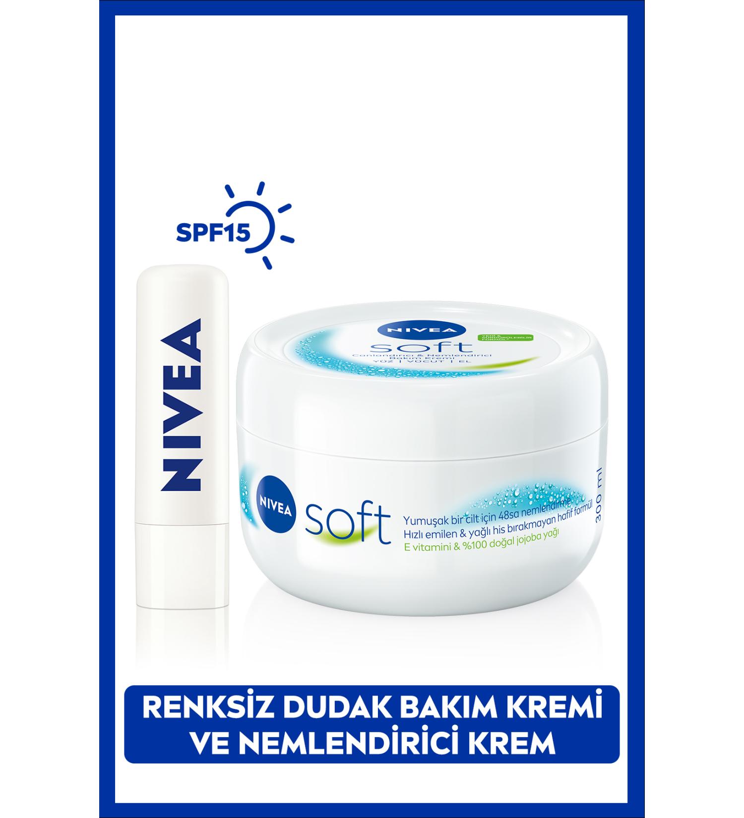 NIVEA Sunscreen Colorless Lip Care Cream Med Repair and Soft Moisturizing Care Cream 300ml - Buy Online on GoSupps.com