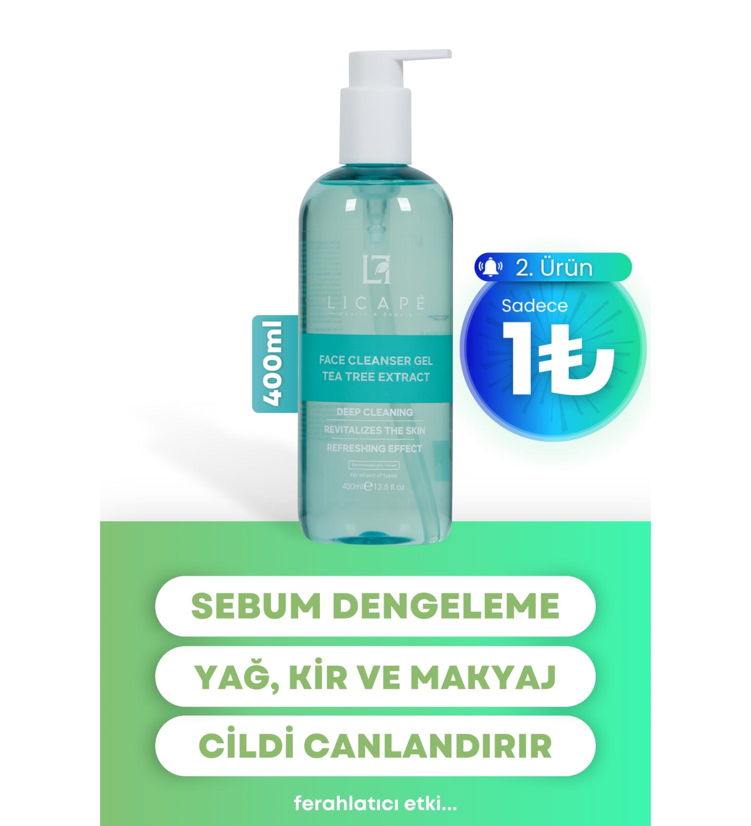 Licape Tea Tree Essence Facial Cleansing Gel 400ml - Buy Online on GoSupps.com