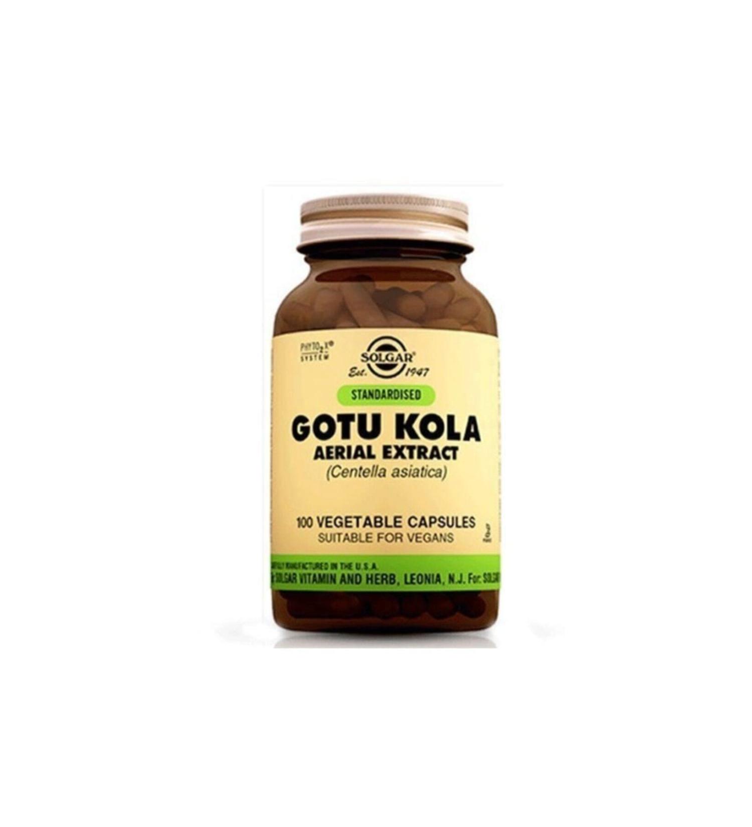 Solgar Gotu Kola Aerial Extract 100 Capsules