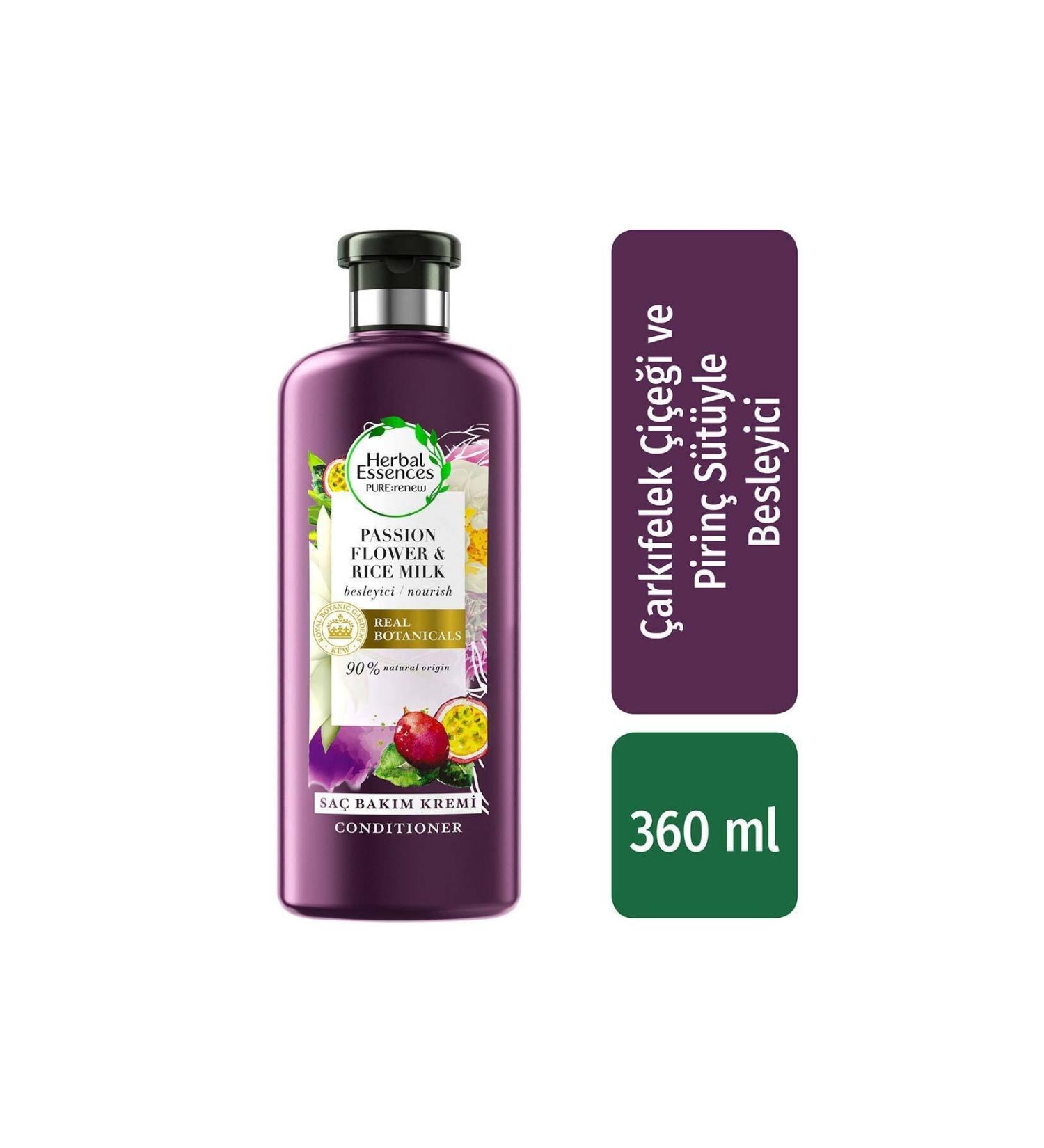 Herbal Essences Hair Care Conditioner Nourishing Passion Flower & Rice Milk 360 ml - Buy Online on GoSupps.com