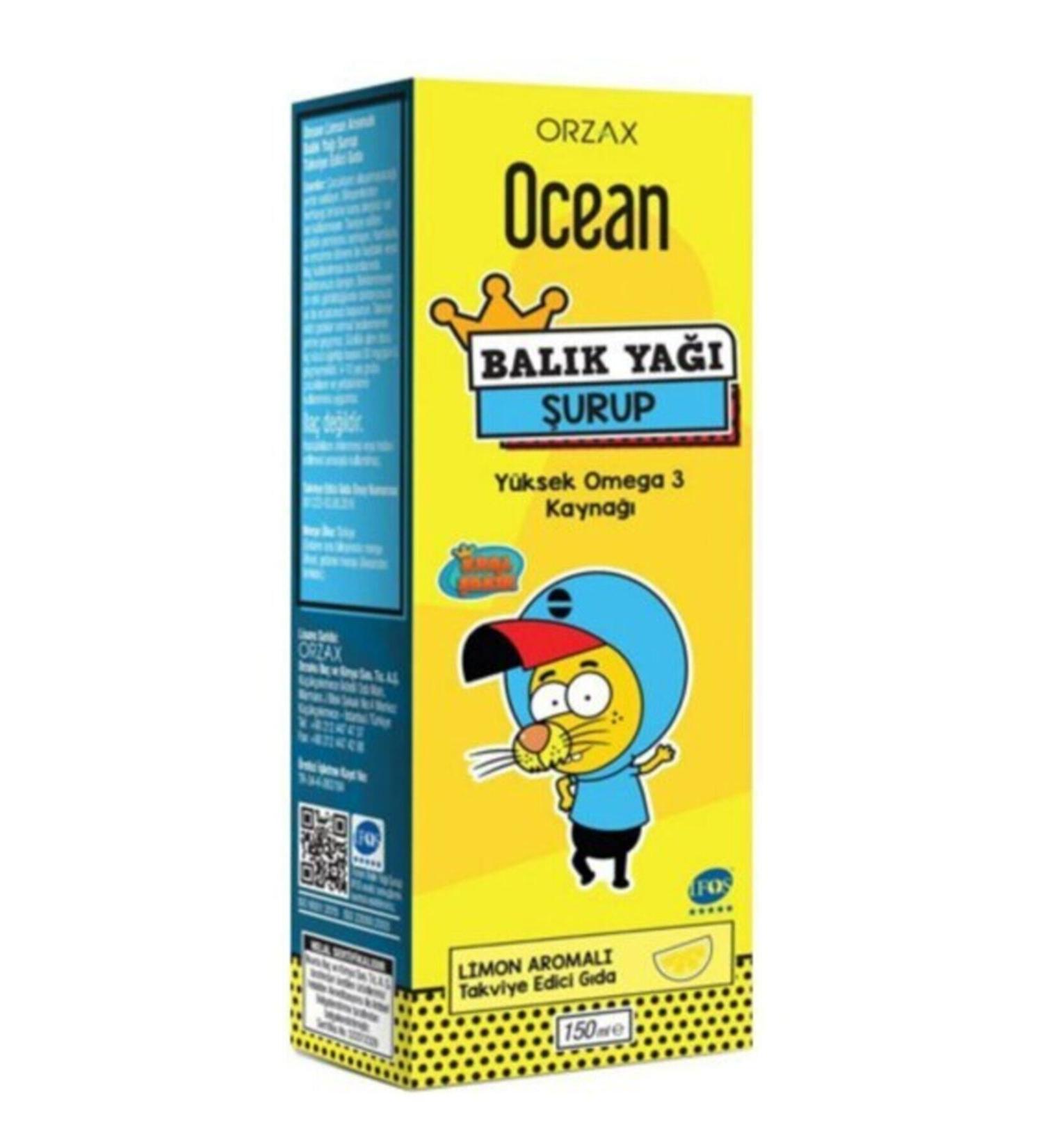 Ocean Ocean Fish Oil Mixed Flavored Omega 3 King akir 150 ml