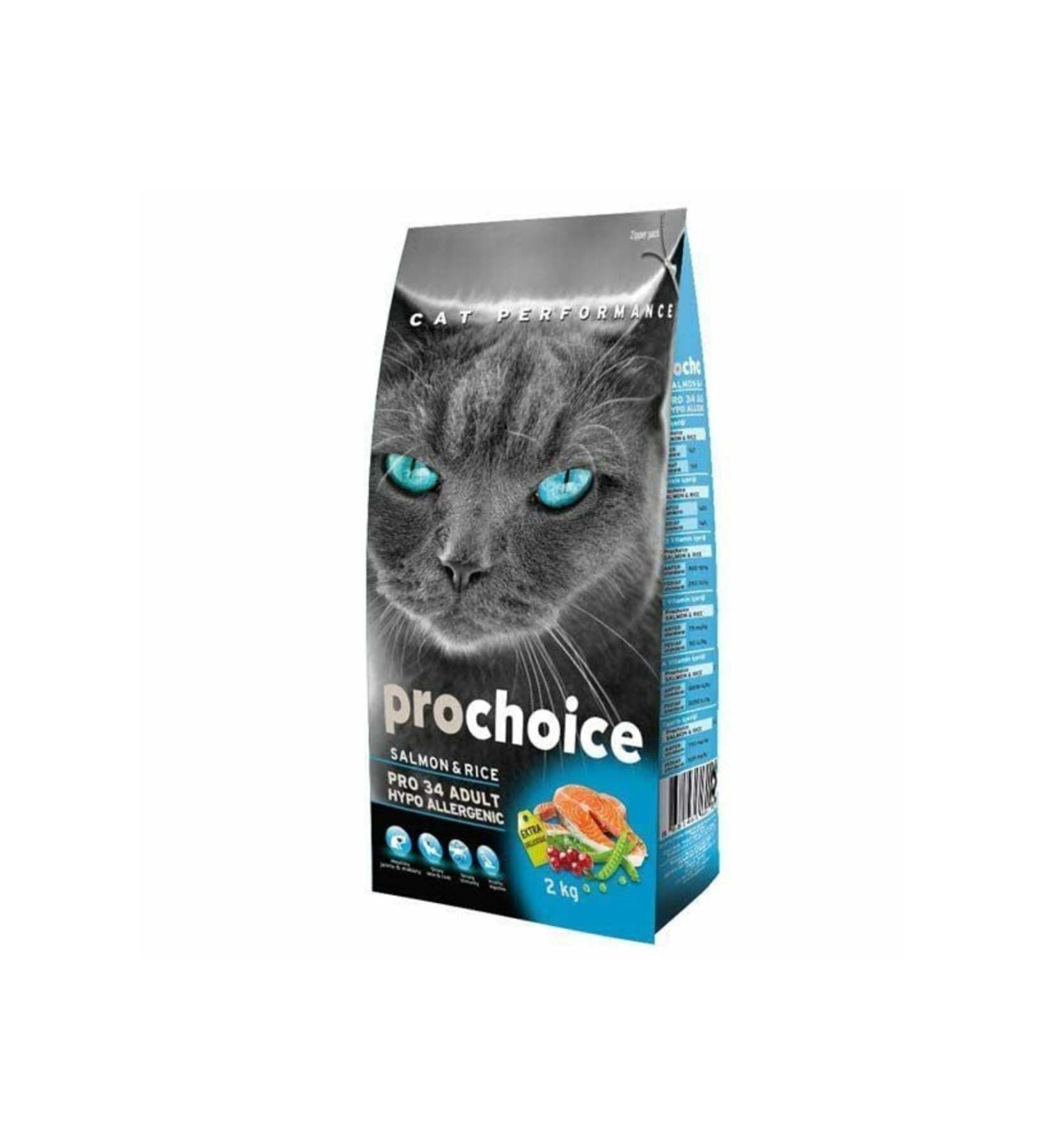 Pro Choice Pro Choice Pro 34 Adult Salmon Adult Cat Food 2 Kg