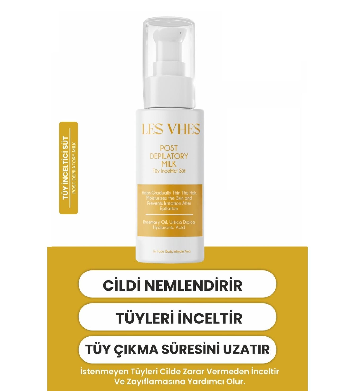 LES VHES Hair Thinning and Moisturizing Milk Nettle & Hyaluronic Acid Extract 60 ml - Buy Online on GoSupps.com