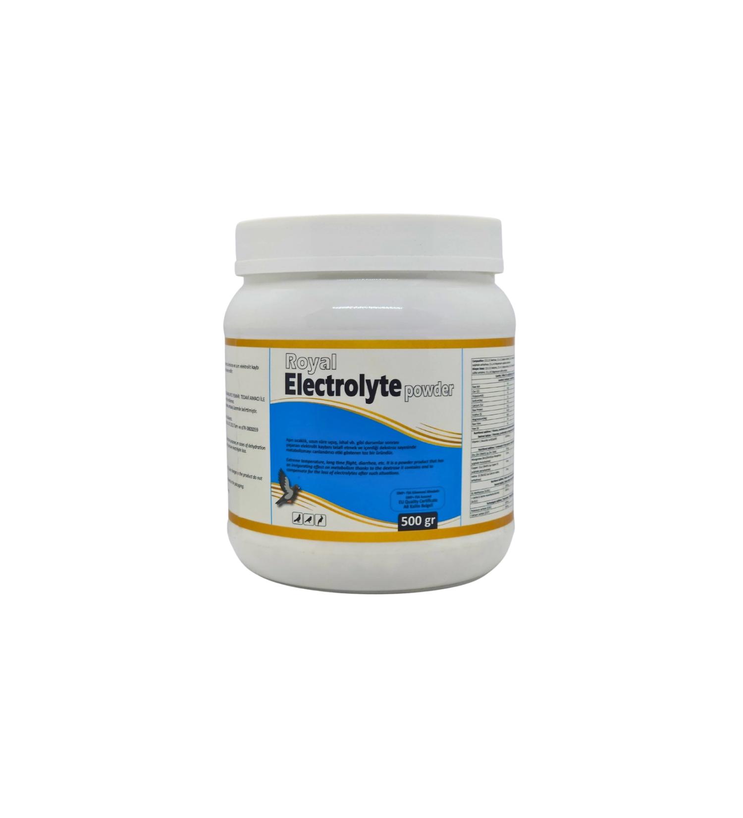 Royal la Royal la Electrolyte Powder 500 G. Electrolyte Support for Poultry