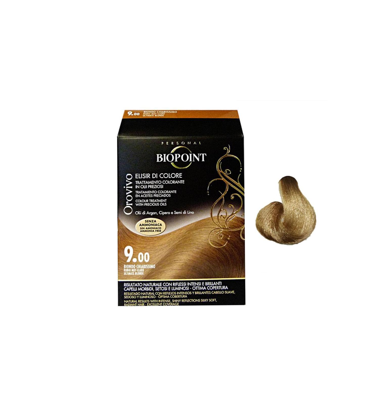 Biopoint Orovivo Elisir Colore Hair Dye 9.00 Ultimate Blonde - Yellow