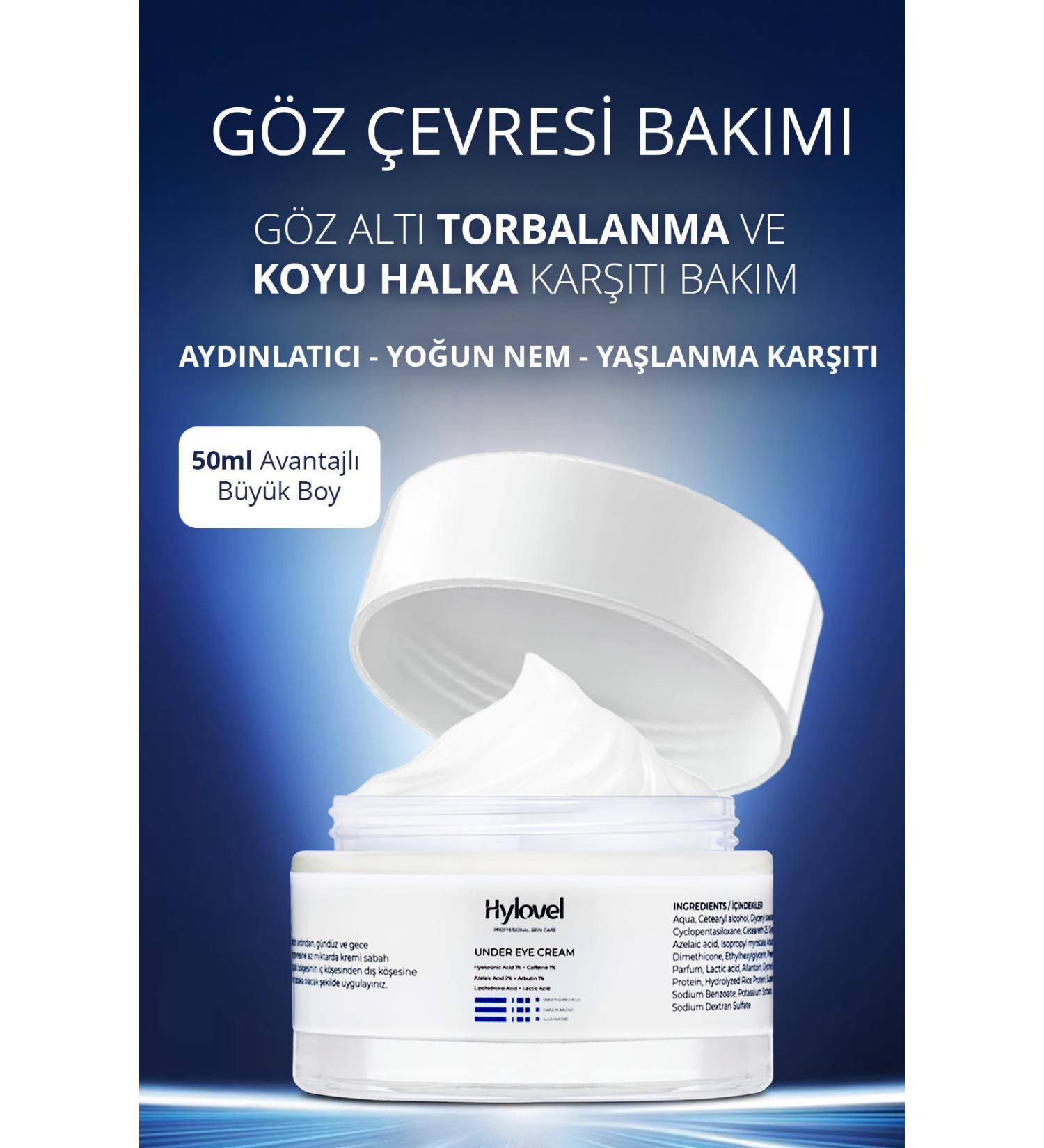 Hylovel Anti-Wrinkle Brightening Eye Contour Care Cream for Under-Eye Bags and Dark Circles - Buy Online on GoSupps.com