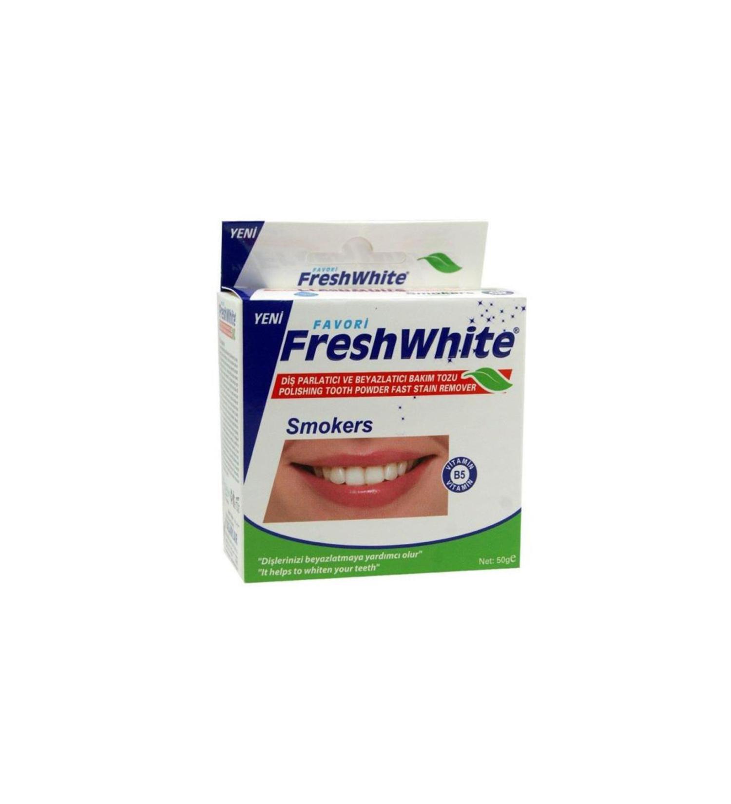 Fresh White Tooth Powder Smokers 50 Gr.