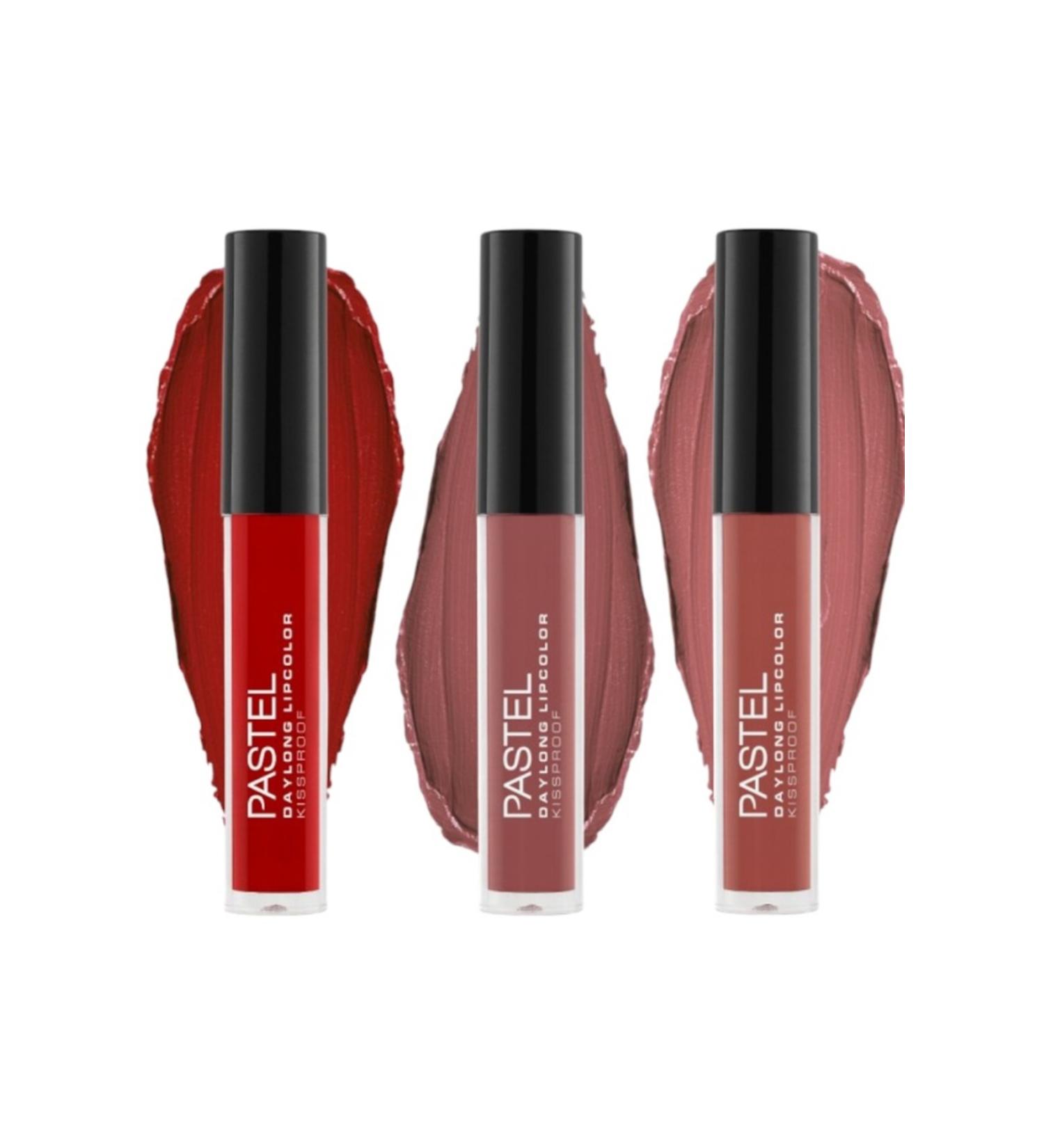 Pastel Daylong Lipcolor Kissproof - Liquid Matte Lipstick Set of 3 No: 09-39-43