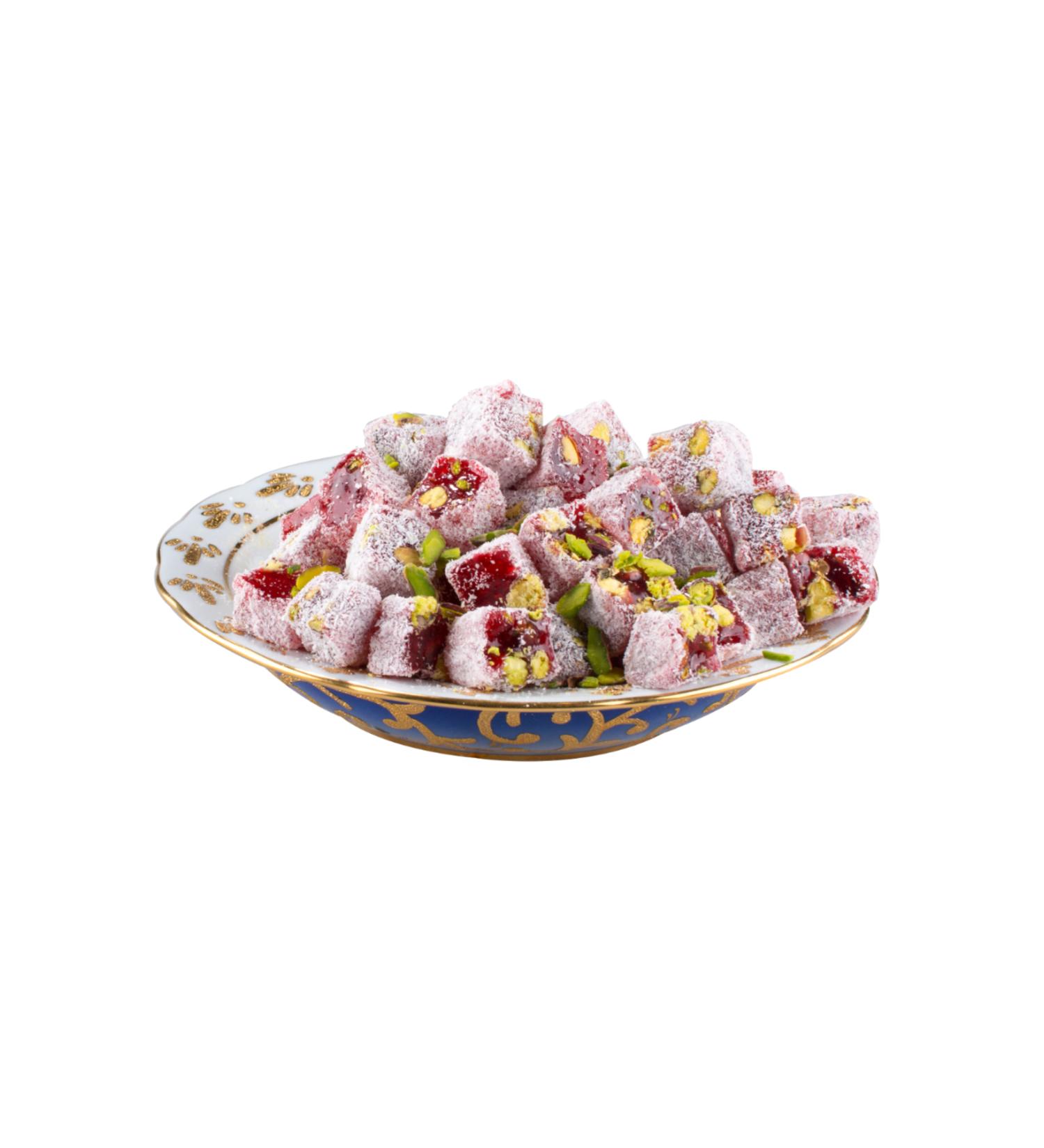 ARI Pomegranate Double Roasted Pistachio Turkish Delight 500 Gr