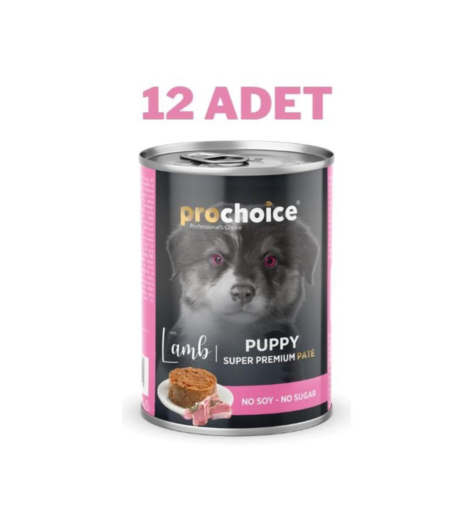 Pro Choice Puppy Lamb Pate Canned Puppy Food 12x400 gr