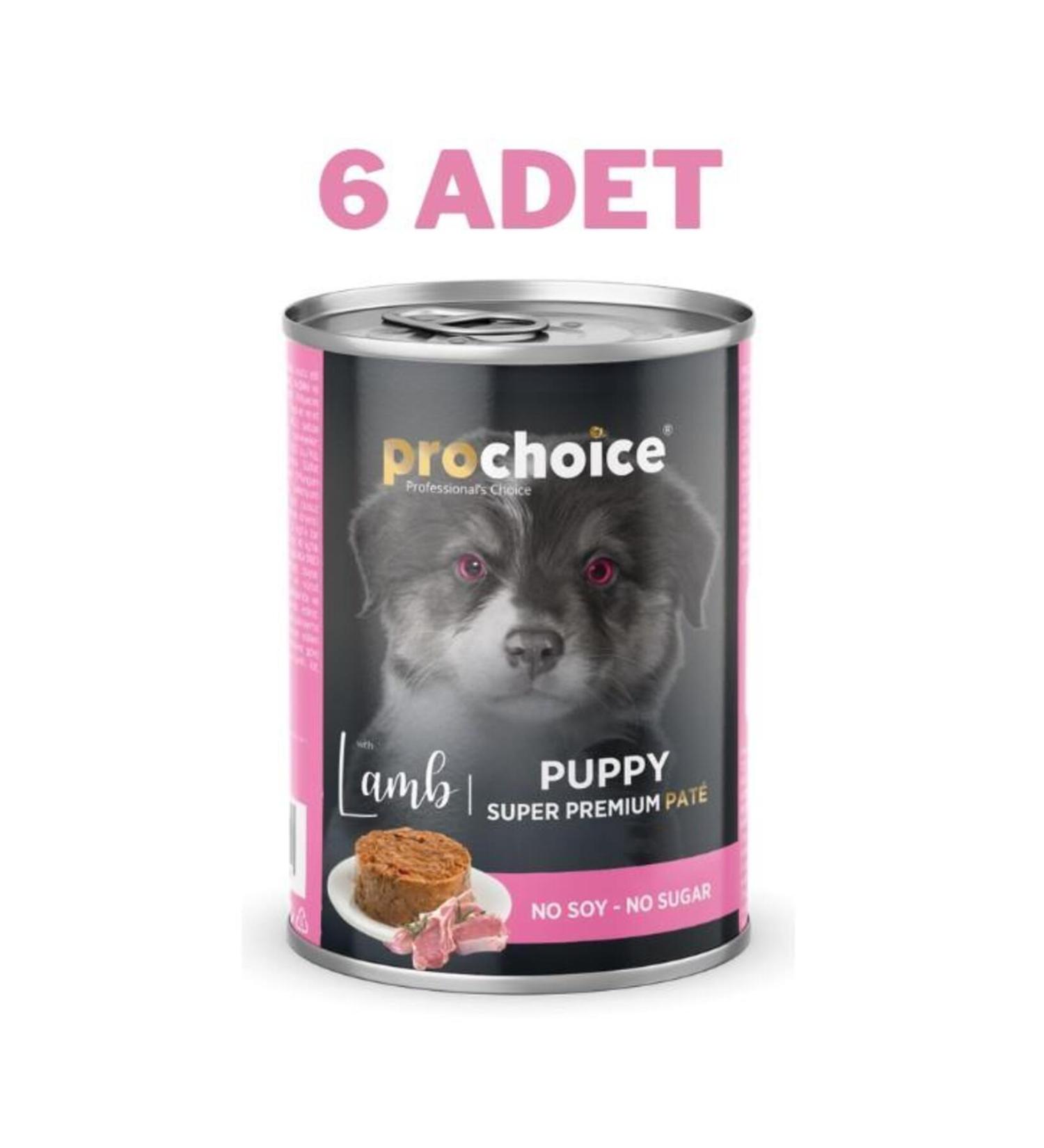 Pro Choice Puppy Lamb Pate Canned Puppy Food 6x400 gr