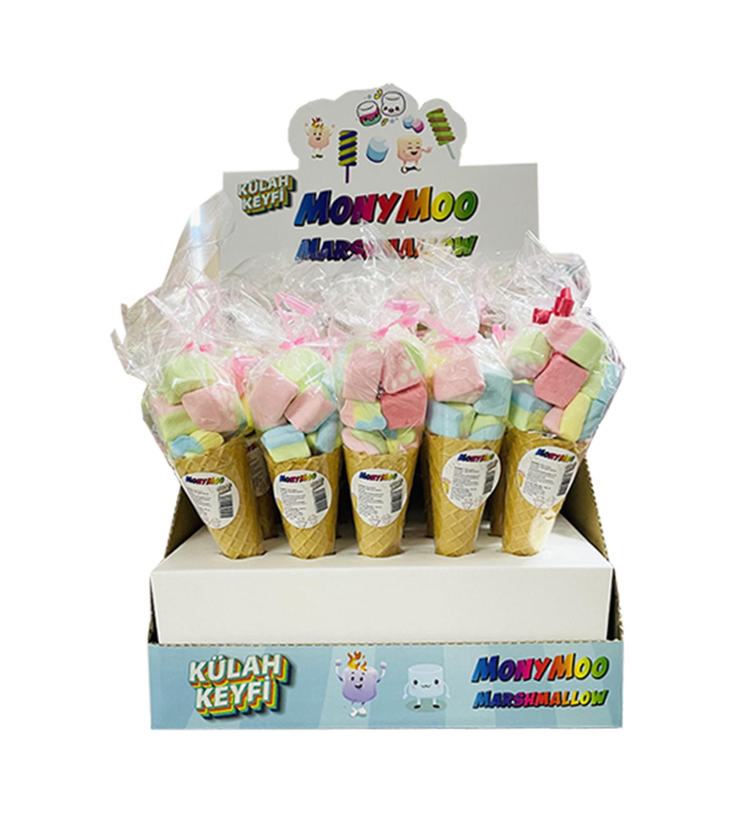 shekeyci Monymoo Cone Marshmallow 50gr 12 pieces