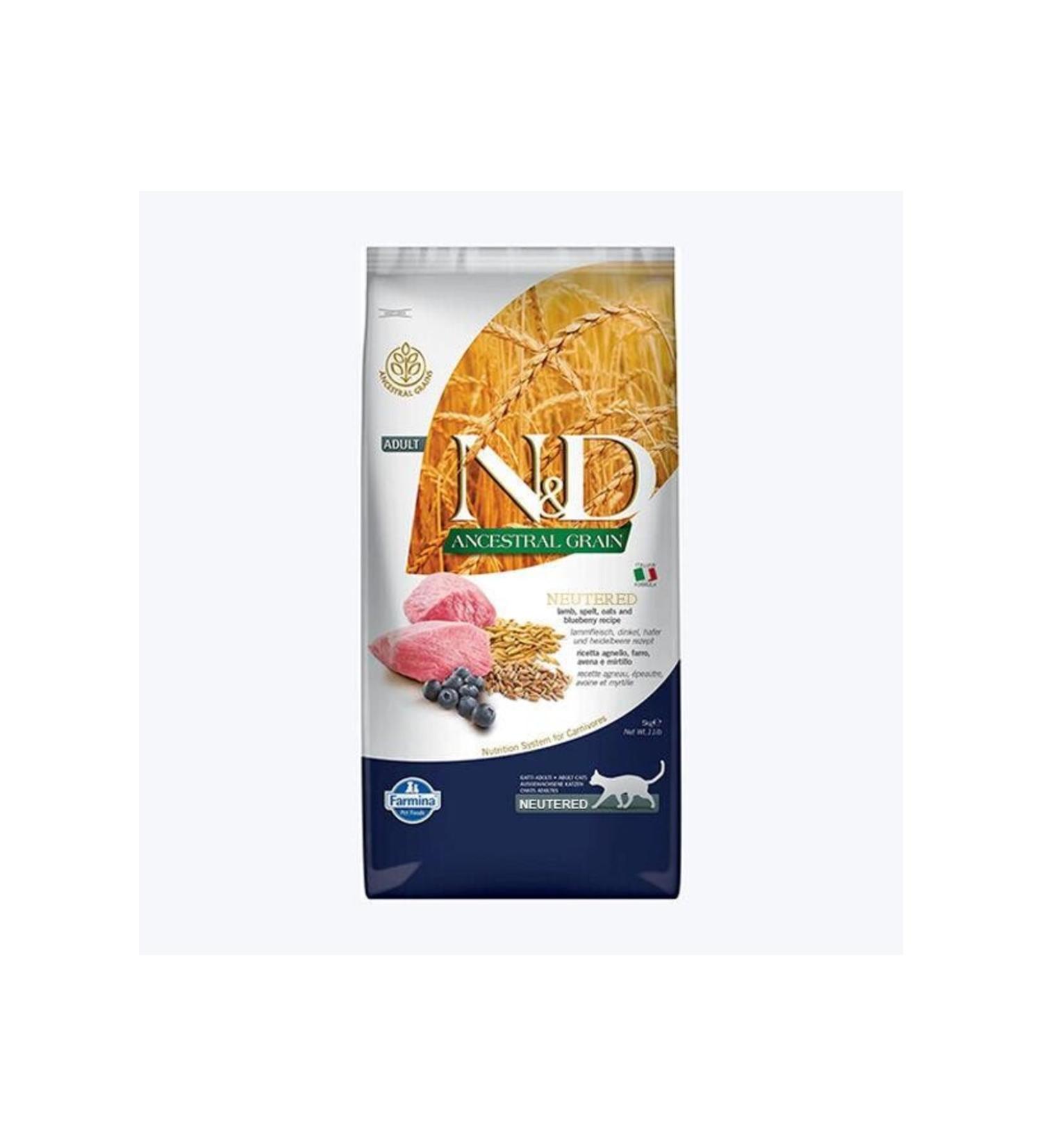 N & D Low Grain Lamb Sterilized Cat Food 10 Kg