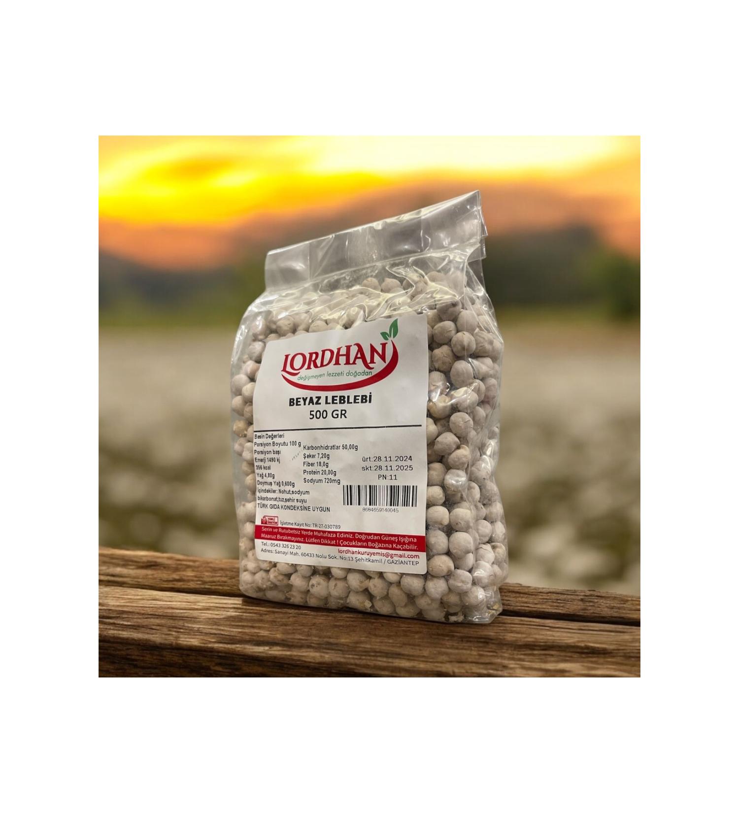 Lordhan 1st Quality white roasted chickpeas (idle roasted chickpeas) 500 gr.