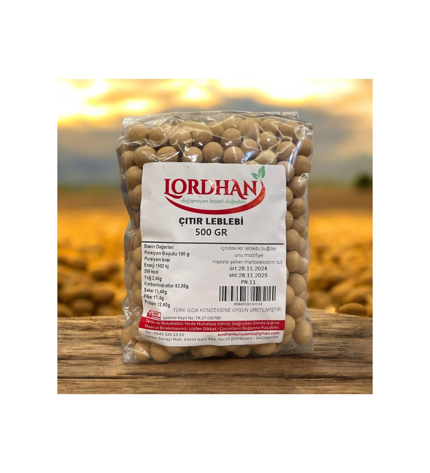 Lordhan 1st Quality Crispy Chickpeas with Soy Sauce 500 Gr.