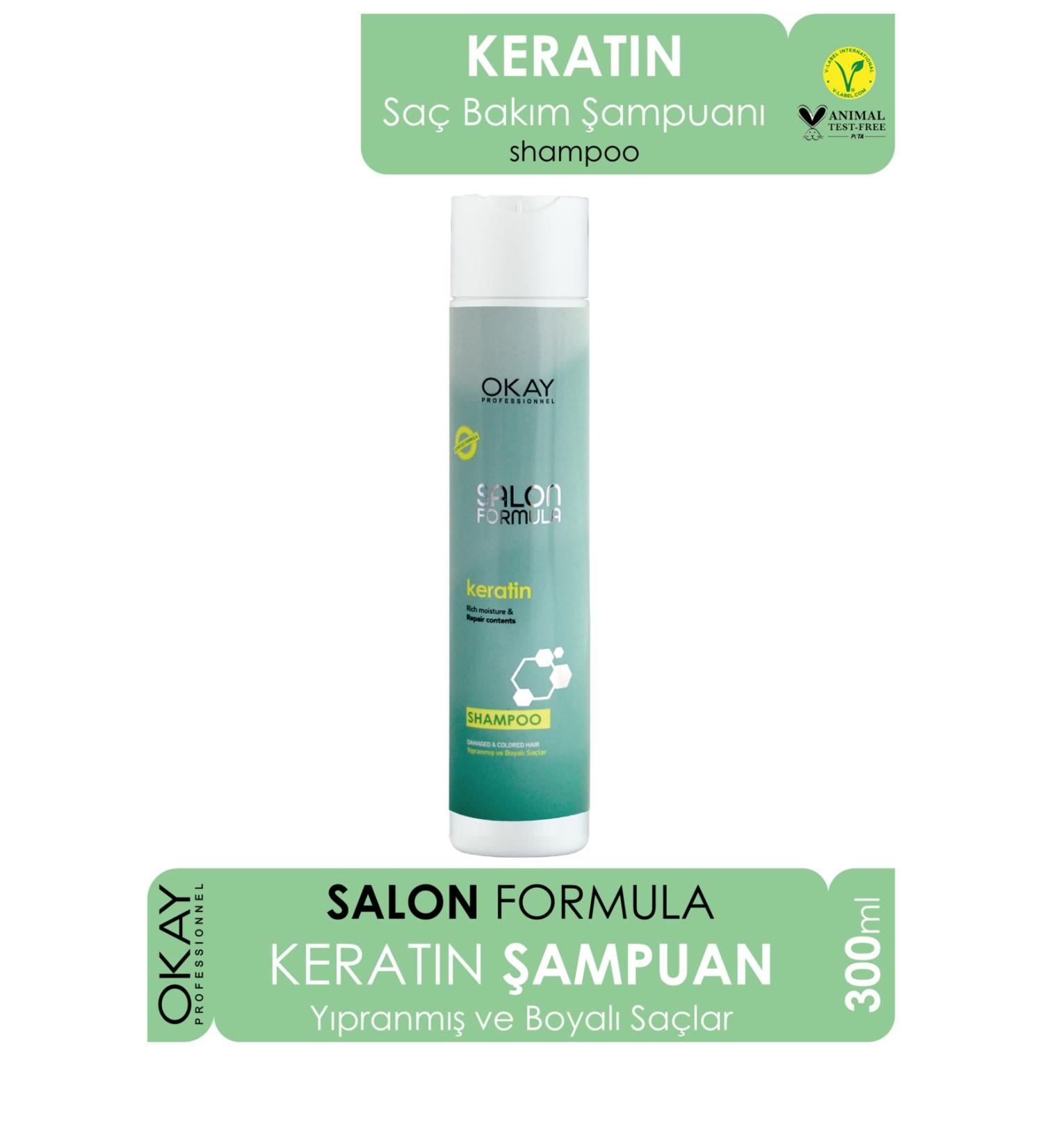 OKAYPROFESSIONNEL Salon Formula Shampoo Keratin 300 Ml