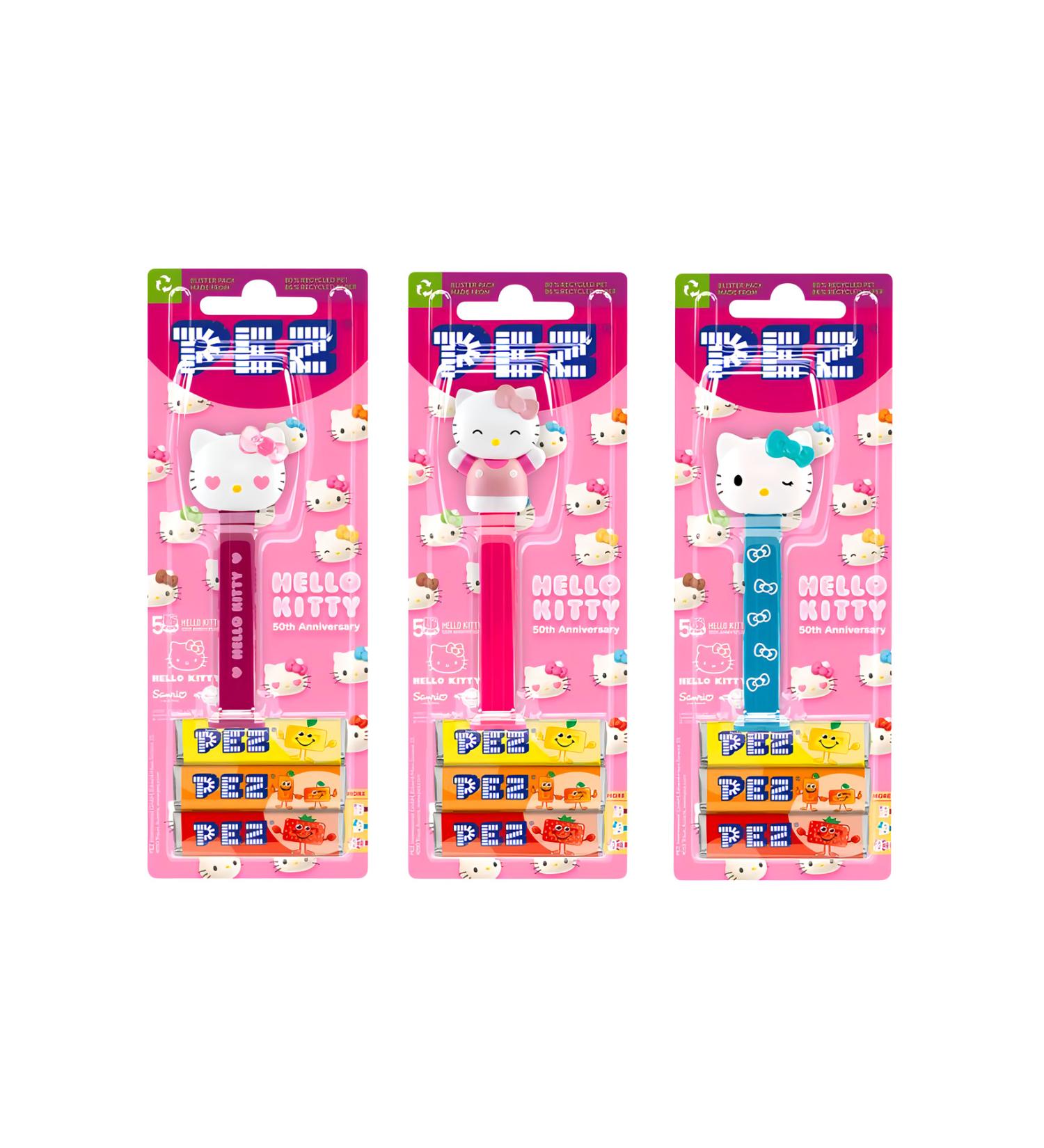 Unibon PEZ Hello Kitty 50th Anniversary Special Dispenser Collection Series 3 Pieces