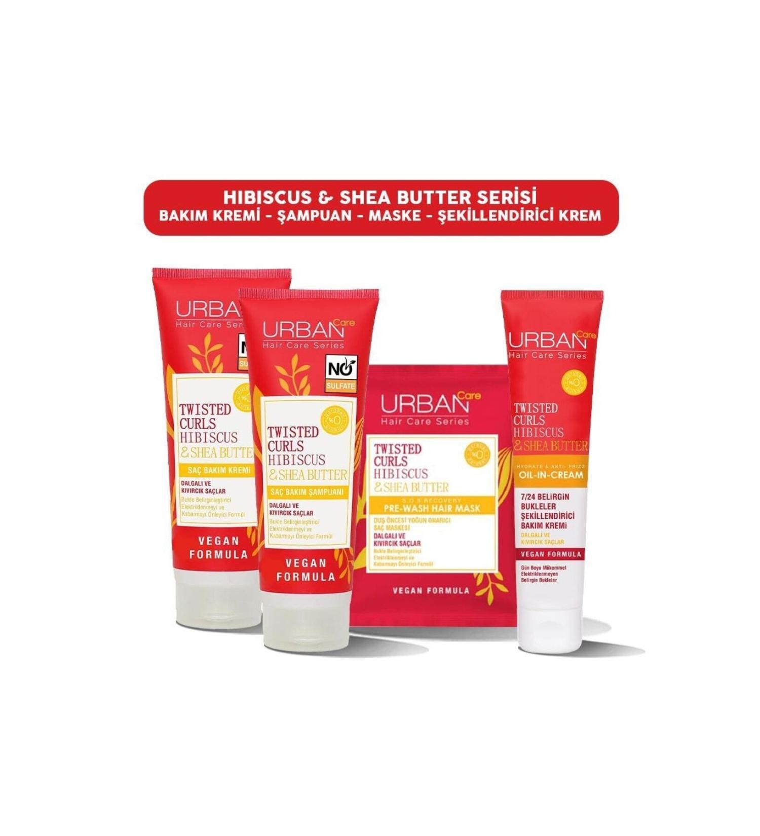 Urban Care Hibiscus & Shea Butter Styling Cream Mask Shampoo And Conditioner S BEAUTIFUL 285