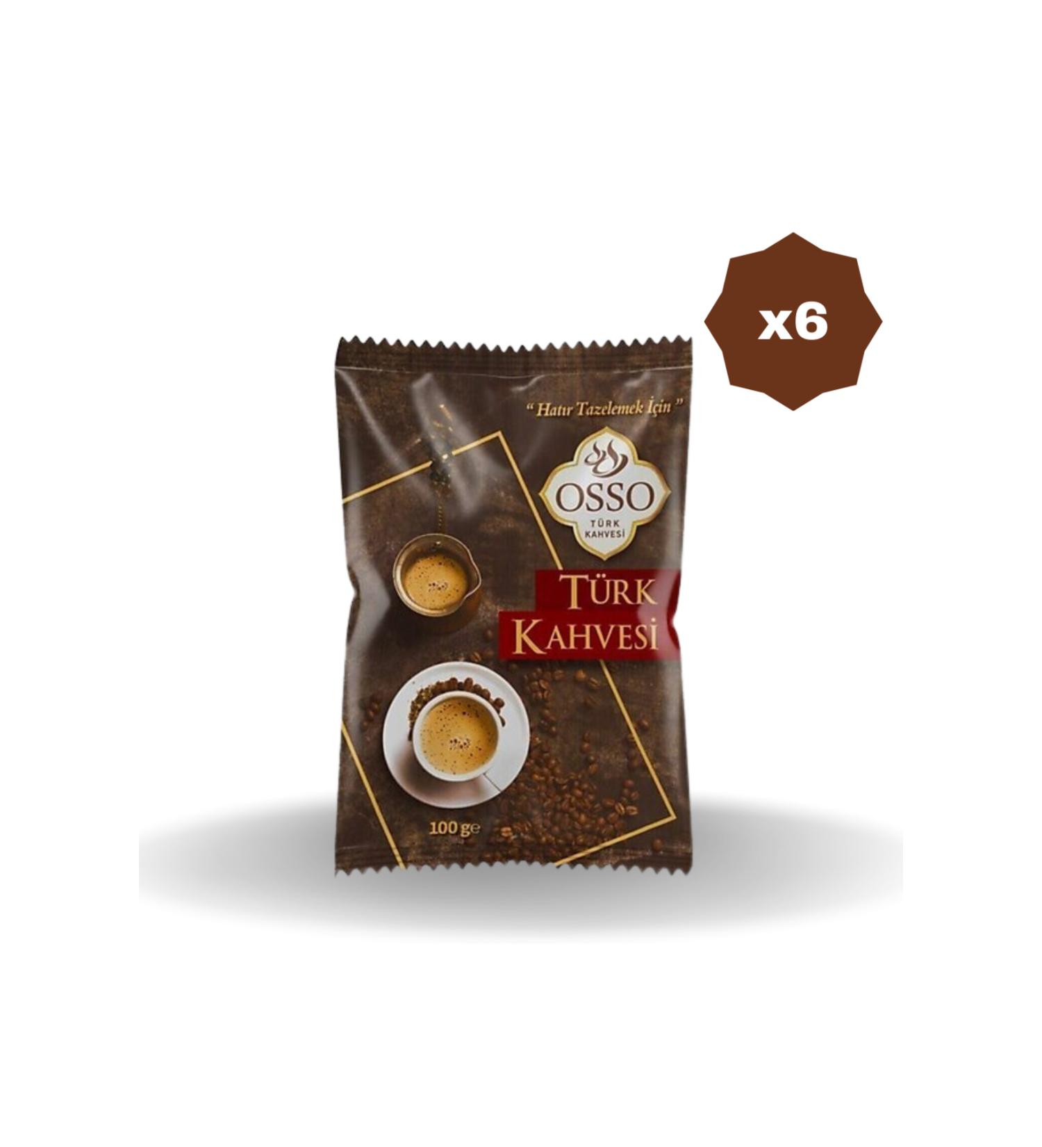 OSSO COFFEE OSSO TURKISH COFFEE 100 GR - (6 PIECES)