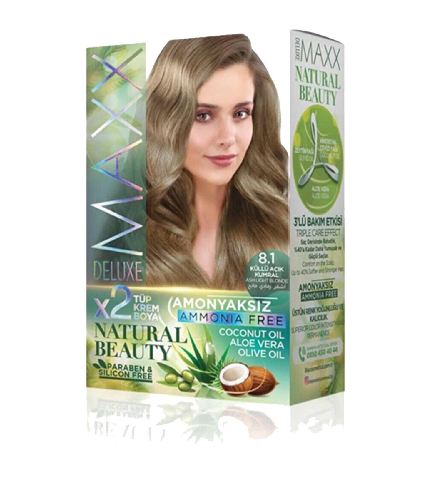 Easy Supply Natural Beauty Ammonia Free Hair Dye 8.1 Ash Light Blonde