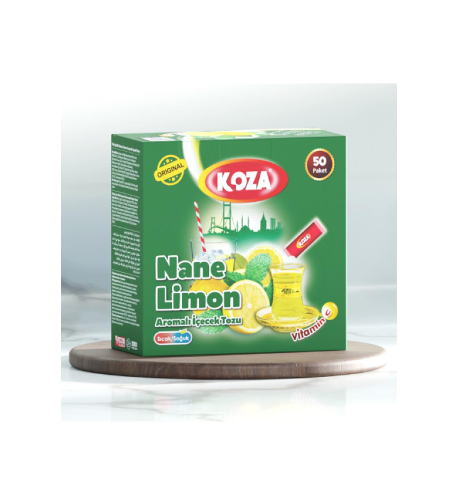 Easy Supply Koza Single Use Mint Lemon Flavored Powder Drink 50's