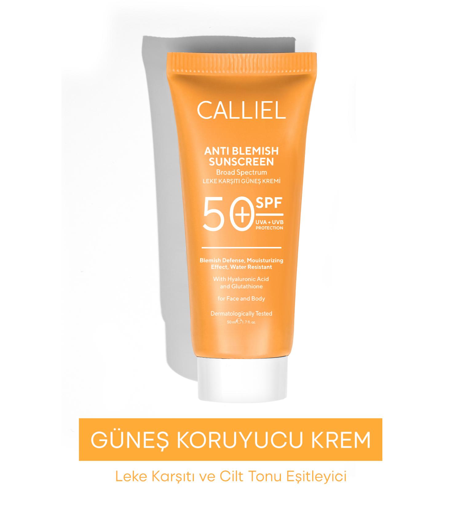 CALLIEL Anti-Spot High Protection 50 Spf Sun Cream for All Skin Types Glutathione Effect 50 ml - Buy Online on GoSupps.com