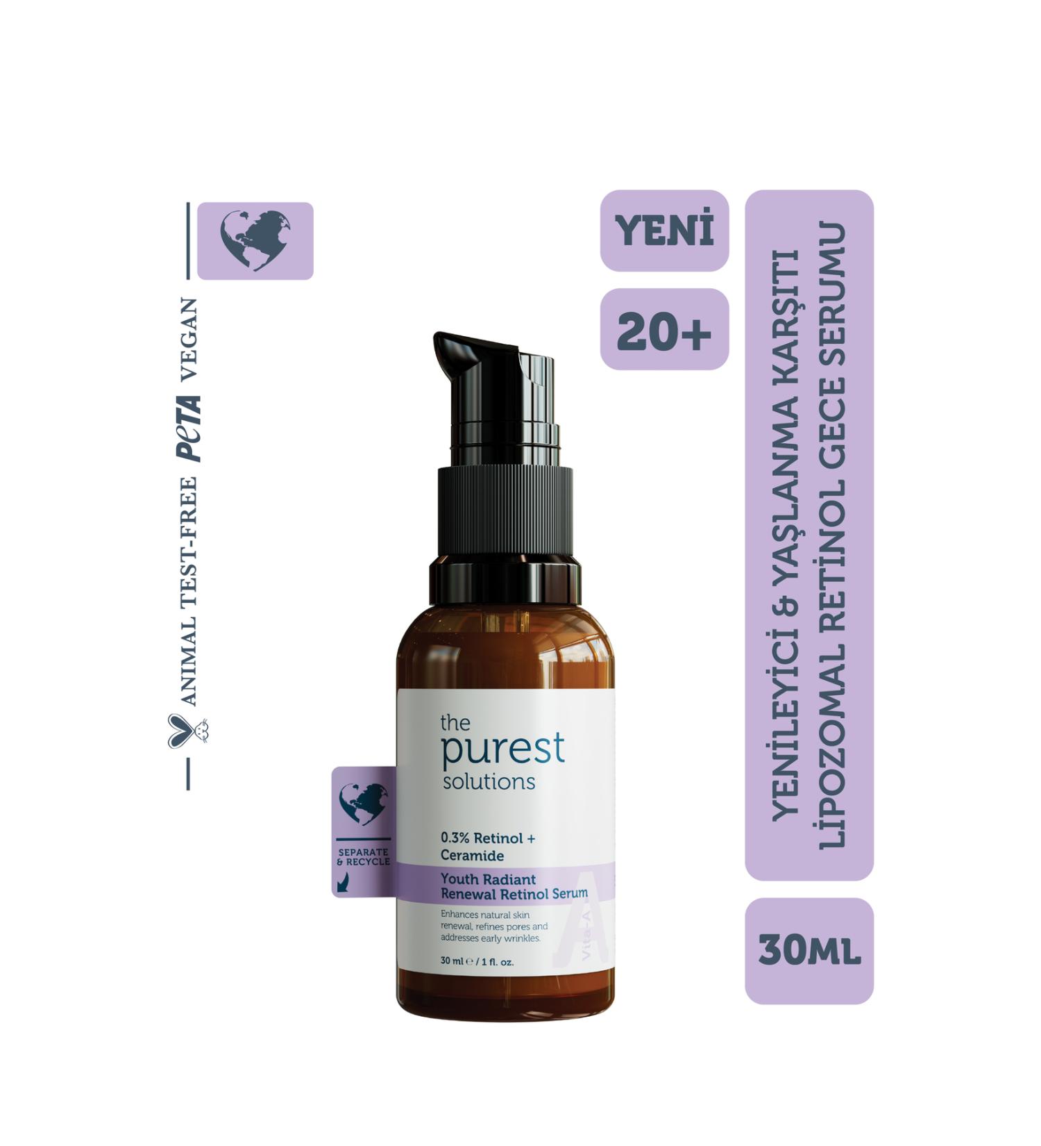 The Purest Solutions Regenerating & Anti-Aging Liposomal Retinol Night Serum 20+ - Buy Online on GoSupps.com