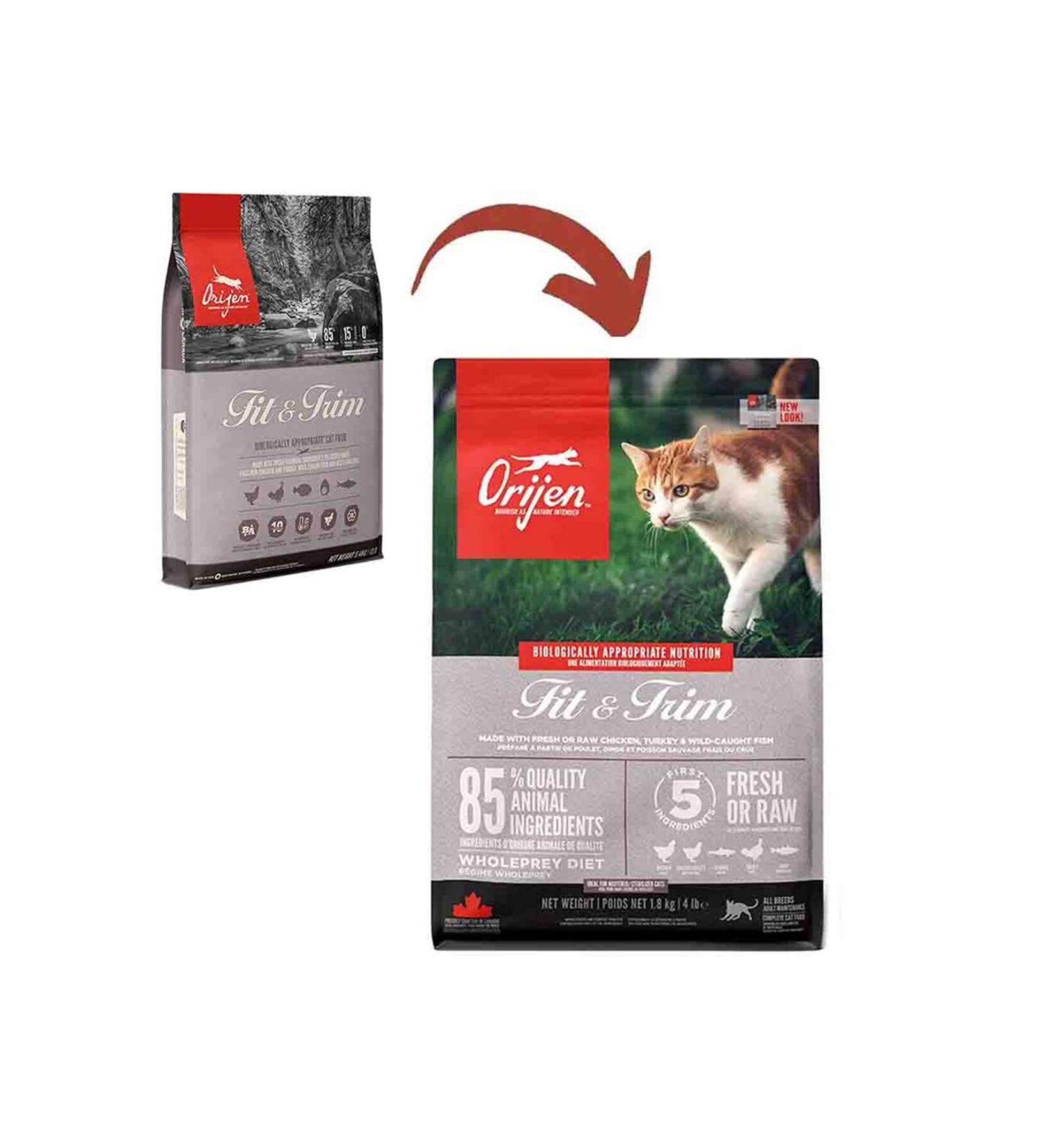 Orijen Fit & Trim Grain-Free Light Cat Food for Overweight Cats 1.8kg