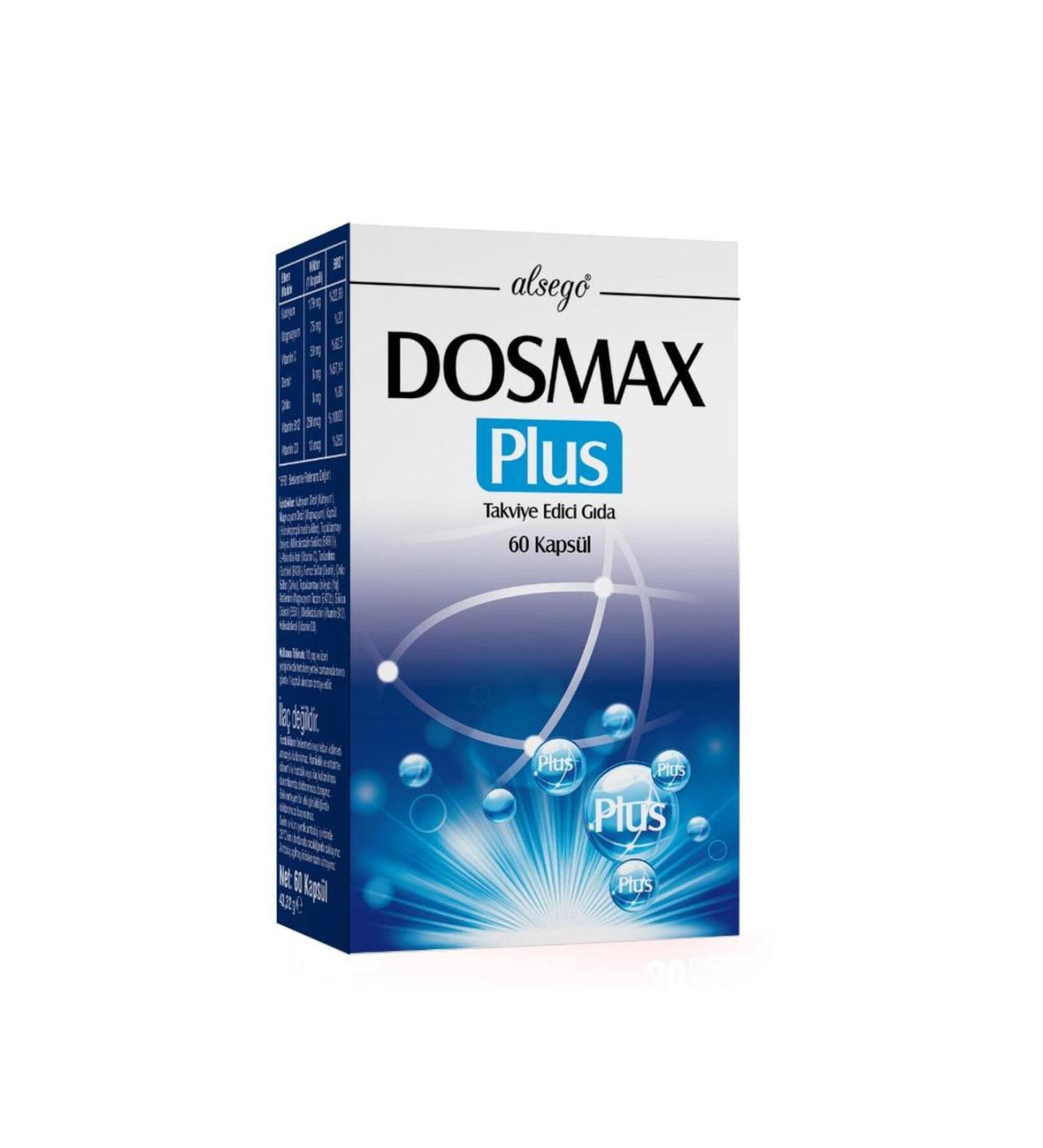 Dosmax Plus Magnesium | Calcium | Vitamin B12 | Vitamin D3 | Zinc | Iron | Vitamin C