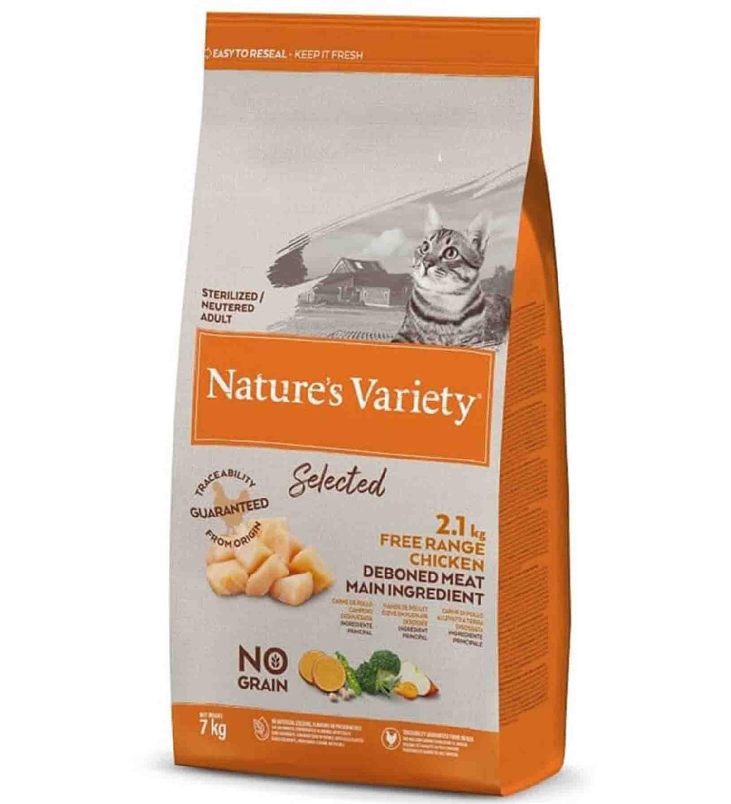 NATURES VARIETY Natures Variety Selected Chicken Meat Grain-Free Sterilized Cat Food 7kg