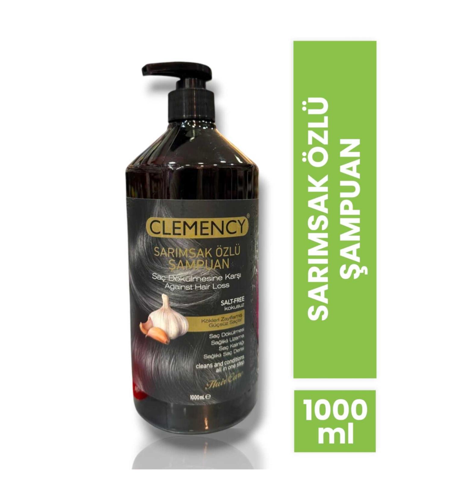 Clemency Anti-Hair Loss Garlic Extract Salt-Free Shampoo for Weakened and Weak Hair - Buy Online on GoSupps.com